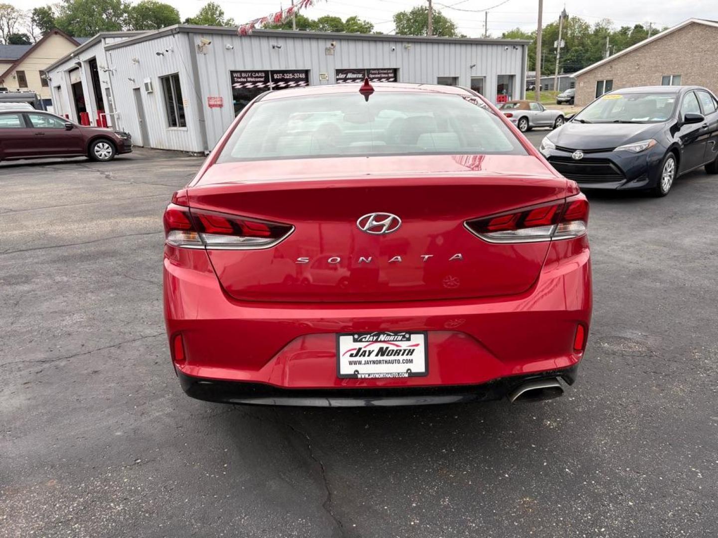 2019 RED HYUNDAI SONATA LIMITED (5NPE34AF6KH) with an 2.4L engine, Automatic transmission, located at 501 E. Columbia St., Springfield, OH, 45503, (800) 262-7122, 39.925262, -83.801796 - *** One Owner *** Tune Up *** New Brakes *** New Wipers *** Oil Change *** Air and Cabin Filter *** Apple CarPlay *** Jay North Auto has offered hand picked vehicles since 1965! Our customer's enjoy a NO pressure buying experience with a small town feel. We are a preferred dealer for many loca - Photo#3