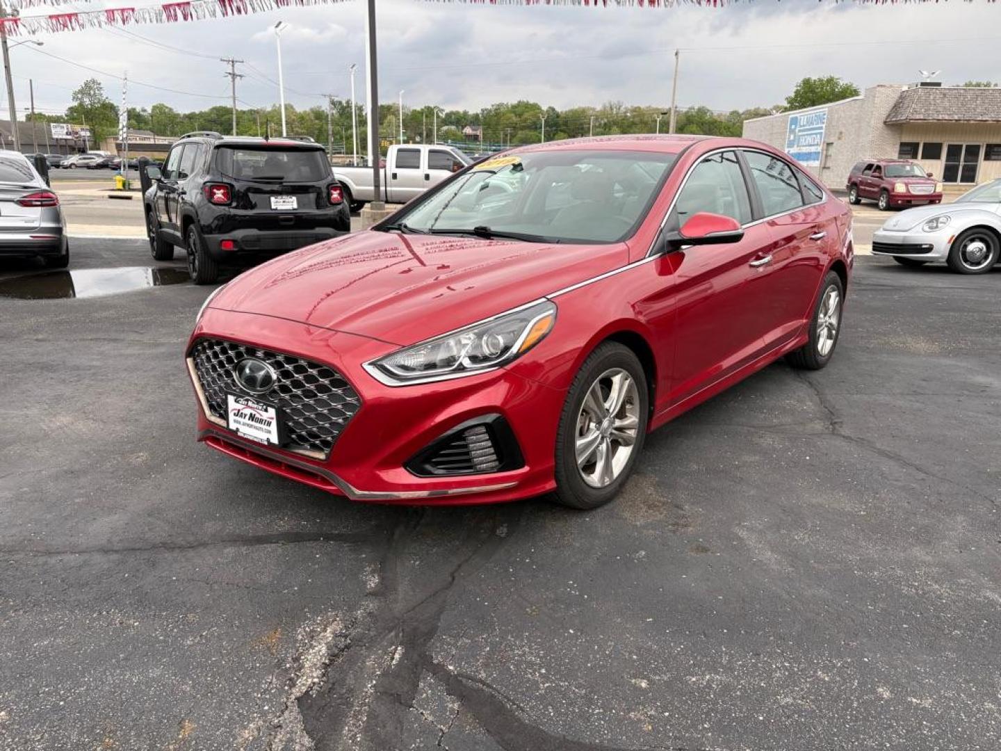 2019 RED HYUNDAI SONATA LIMITED (5NPE34AF6KH) with an 2.4L engine, Automatic transmission, located at 501 E. Columbia St., Springfield, OH, 45503, (800) 262-7122, 39.925262, -83.801796 - *** One Owner *** Tune Up *** New Brakes *** New Wipers *** Oil Change *** Air and Cabin Filter *** Apple CarPlay *** Jay North Auto has offered hand picked vehicles since 1965! Our customer's enjoy a NO pressure buying experience with a small town feel. We are a preferred dealer for many loca - Photo#5