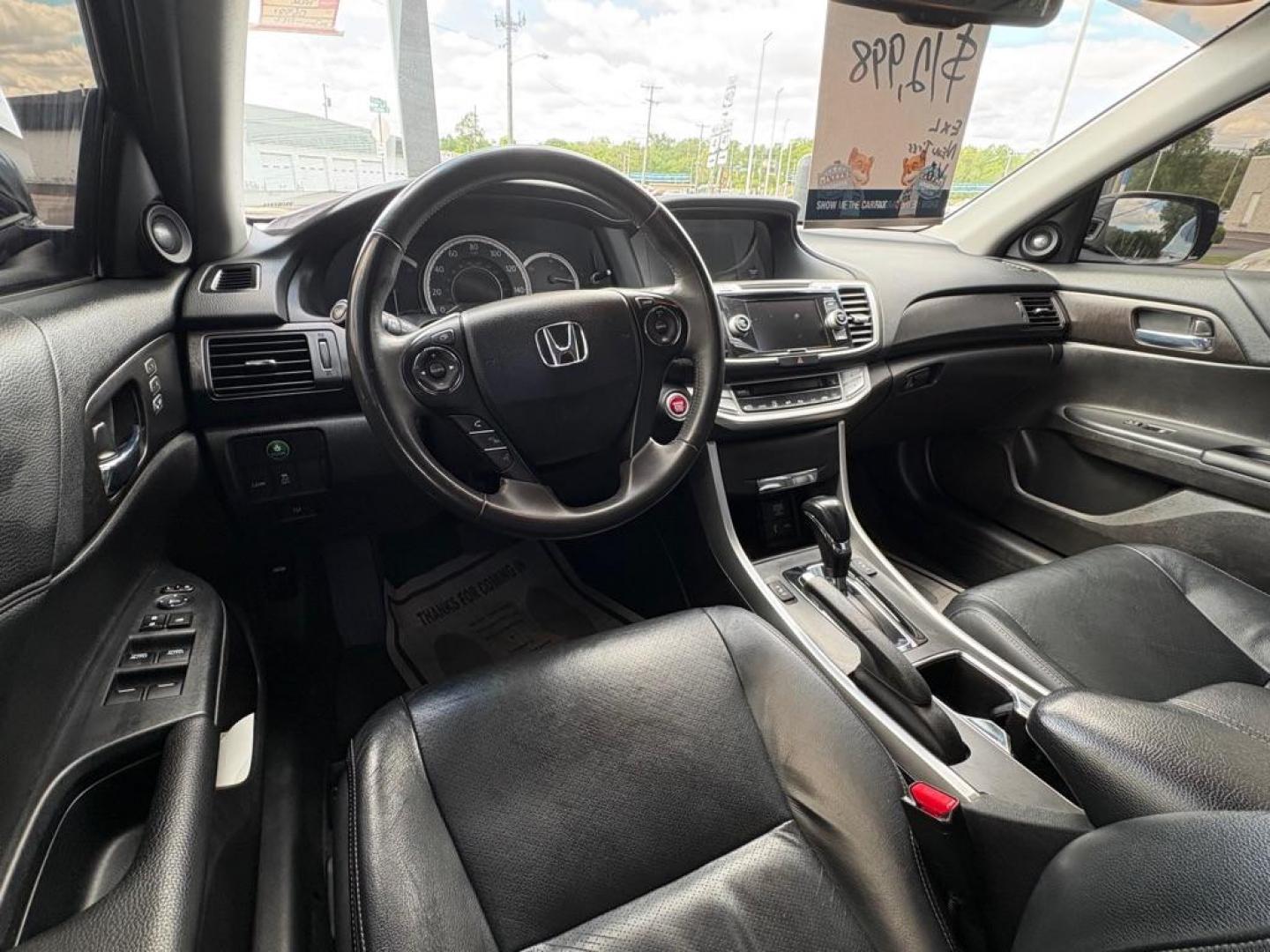 2015 BLACK HONDA ACCORD EXL (1HGCR3F80FA) with an 3.5L engine, Automatic transmission, located at 501 E. Columbia St., Springfield, OH, 45503, (800) 262-7122, 39.925262, -83.801796 - *** New Tires *** New Brakes *** Oil Change *** Moonroof *** V6 *** EXL *** Inspection *** Tune Up *** New Cabin and Air Filter *** Leather Heated Seats *** Back Up Camera *** Premium Audio *** Jay North Auto has offered hand picked vehicles since 1965! Our customer's enjoy a NO pressure buying- Photo#10