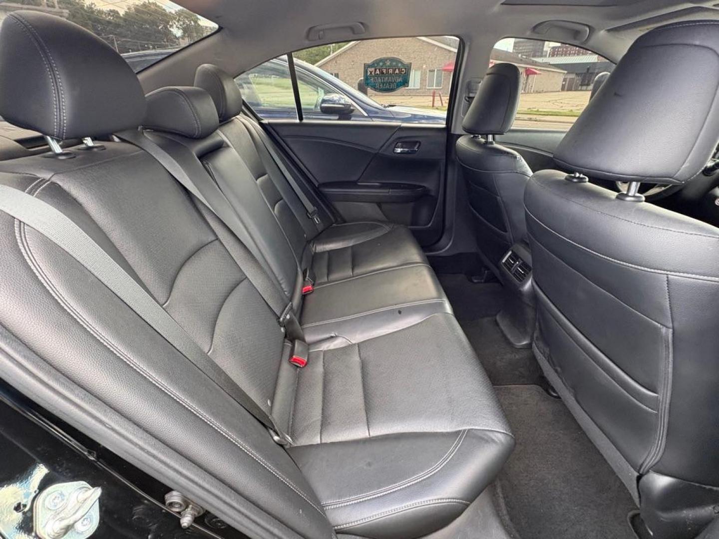 2015 BLACK HONDA ACCORD EXL (1HGCR3F80FA) with an 3.5L engine, Automatic transmission, located at 501 E. Columbia St., Springfield, OH, 45503, (800) 262-7122, 39.925262, -83.801796 - *** New Tires *** New Brakes *** Oil Change *** Moonroof *** V6 *** EXL *** Inspection *** Tune Up *** New Cabin and Air Filter *** Leather Heated Seats *** Back Up Camera *** Premium Audio *** Jay North Auto has offered hand picked vehicles since 1965! Our customer's enjoy a NO pressure buying- Photo#15