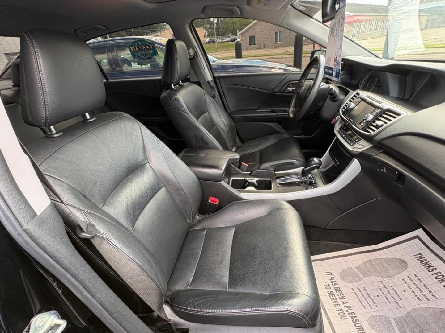 2015 BLACK HONDA ACCORD EXL (1HGCR3F80FA) with an 3.5L engine, Automatic transmission, located at 501 E. Columbia St., Springfield, OH, 45503, (800) 262-7122, 39.925262, -83.801796 - *** New Tires *** New Brakes *** Oil Change *** Moonroof *** V6 *** EXL *** Inspection *** Tune Up *** New Cabin and Air Filter *** Leather Heated Seats *** Back Up Camera *** Premium Audio *** Jay North Auto has offered hand picked vehicles since 1965! Our customer's enjoy a NO pressure buying- Photo#17