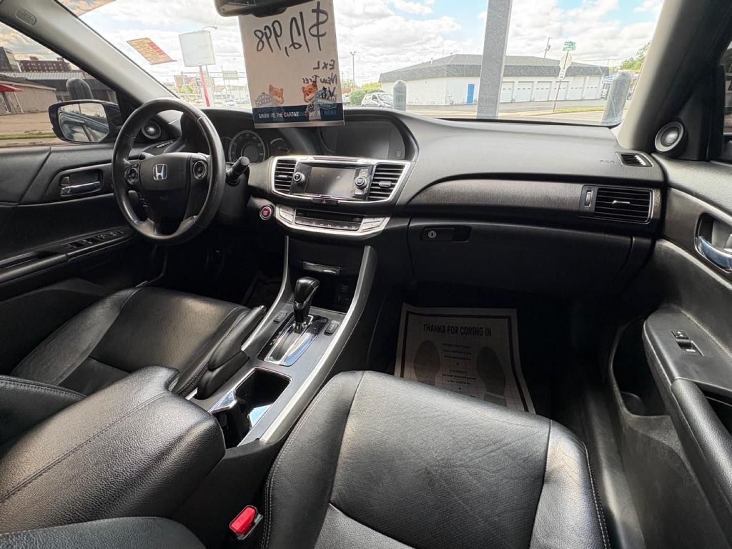 2015 BLACK HONDA ACCORD EXL (1HGCR3F80FA) with an 3.5L engine, Automatic transmission, located at 501 E. Columbia St., Springfield, OH, 45503, (800) 262-7122, 39.925262, -83.801796 - *** New Tires *** New Brakes *** Oil Change *** Moonroof *** V6 *** EXL *** Inspection *** Tune Up *** New Cabin and Air Filter *** Leather Heated Seats *** Back Up Camera *** Premium Audio *** Jay North Auto has offered hand picked vehicles since 1965! Our customer's enjoy a NO pressure buying- Photo#18
