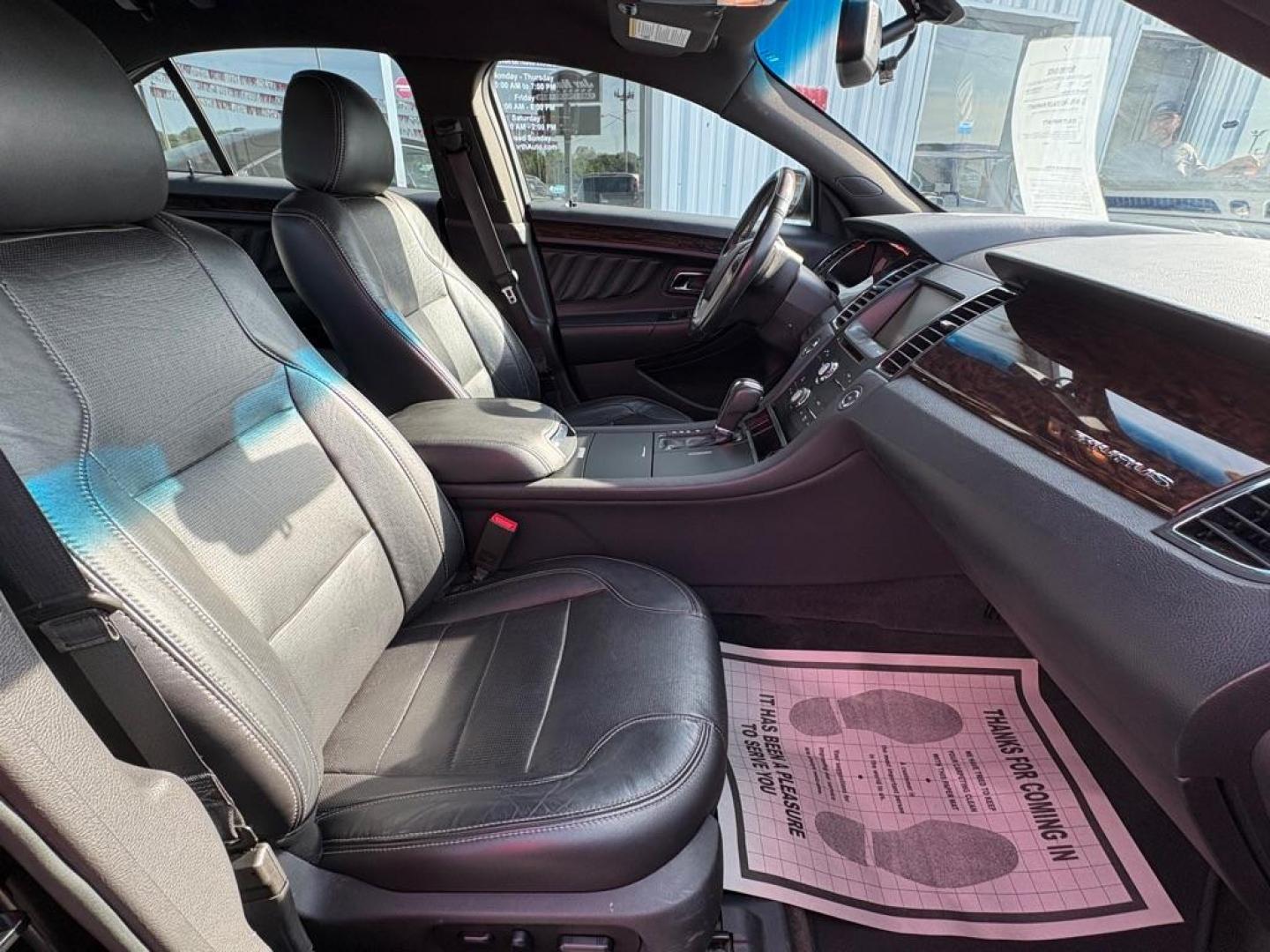 2014 BLACK FORD TAURUS LIMITED (1FAHP2F86EG) with an 3.5L engine, Automatic transmission, located at 501 E. Columbia St., Springfield, OH, 45503, (800) 262-7122, 39.925262, -83.801796 - *** New Front Brakes *** Oil Change *** New Wipers *** New Air and Cabin filter *** New Belt *** Inspection *** V6 *** Leather *** Back Up Camera *** Premium Audio w/ Touchscreen Navigation *** NICE *** FWD *** Alloy Wheels *** Jay North Auto has offered hand picked vehicles since 1965! Our cu - Photo#16