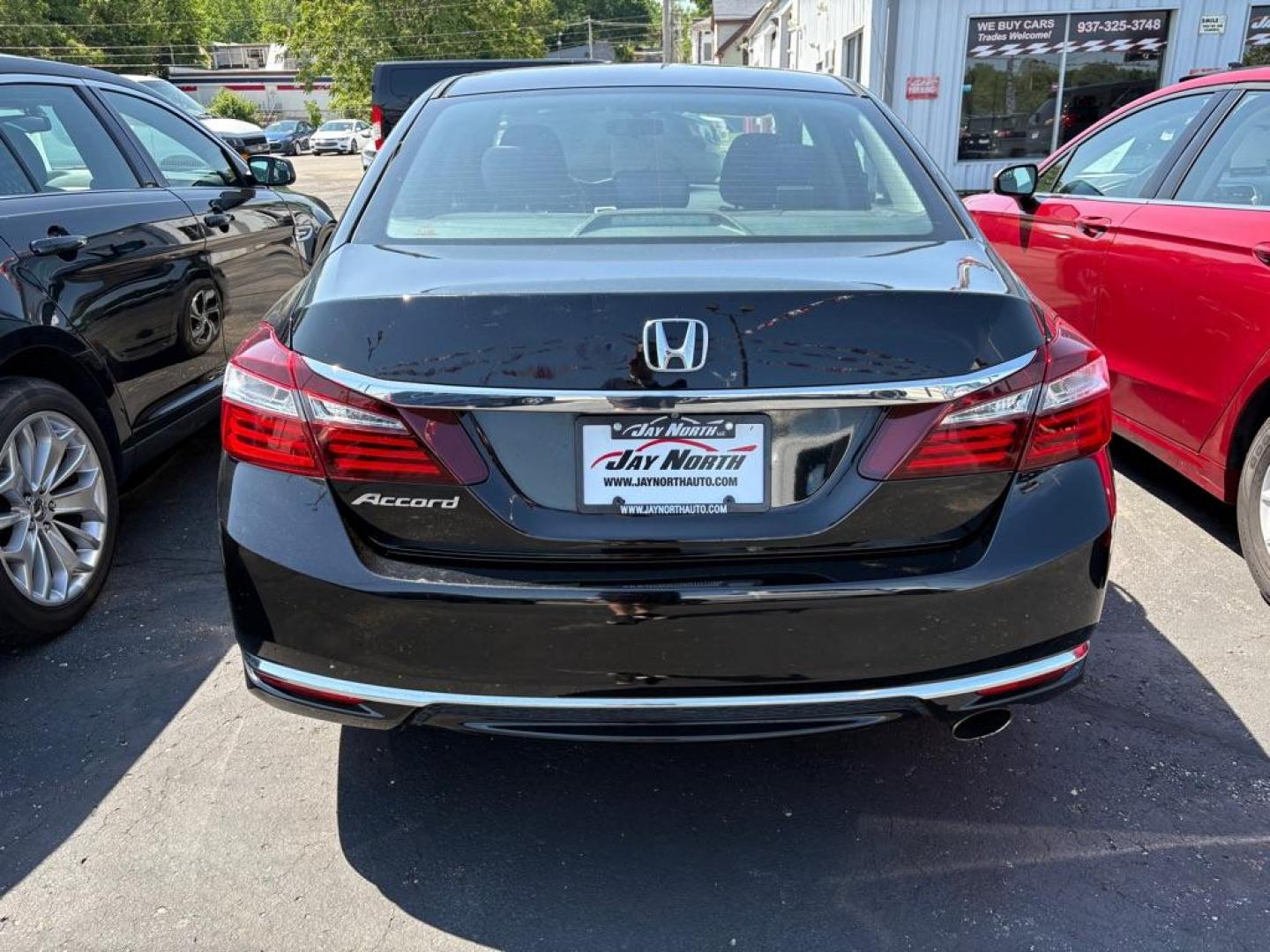 2016 BLACK HONDA ACCORD LX (1HGCR2F38GA) with an 2.4L engine, Continuously Variable transmission, located at 501 E. Columbia St., Springfield, OH, 45503, (800) 262-7122, 39.925262, -83.801796 - *** Tune Up *** New Cabin and Air Filter *** 2 Owner Clean CarFax *** Back Up Camera *** Nice *** Jay North Auto has offered hand picked vehicles since 1965! Our customer's enjoy a NO pressure buying experience with a small town feel. We are a preferred dealer for many local credit unions and - Photo#2