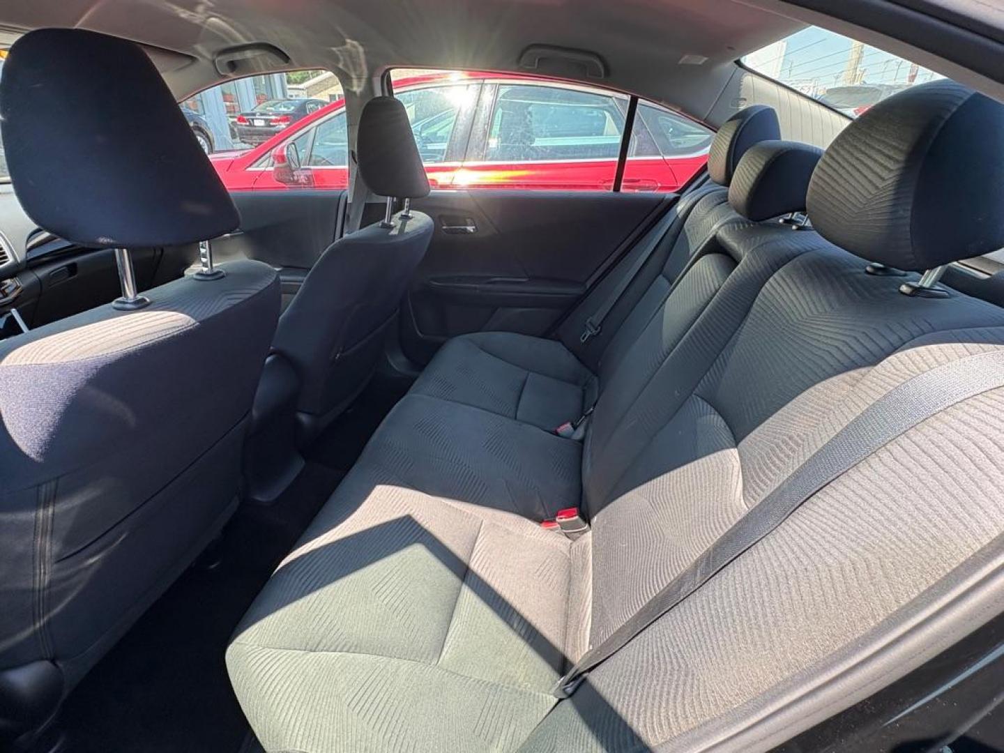 2016 BLACK HONDA ACCORD LX (1HGCR2F38GA) with an 2.4L engine, Continuously Variable transmission, located at 501 E. Columbia St., Springfield, OH, 45503, (800) 262-7122, 39.925262, -83.801796 - *** Tune Up *** New Cabin and Air Filter *** 2 Owner Clean CarFax *** Back Up Camera *** Nice *** Jay North Auto has offered hand picked vehicles since 1965! Our customer's enjoy a NO pressure buying experience with a small town feel. We are a preferred dealer for many local credit unions and - Photo#10