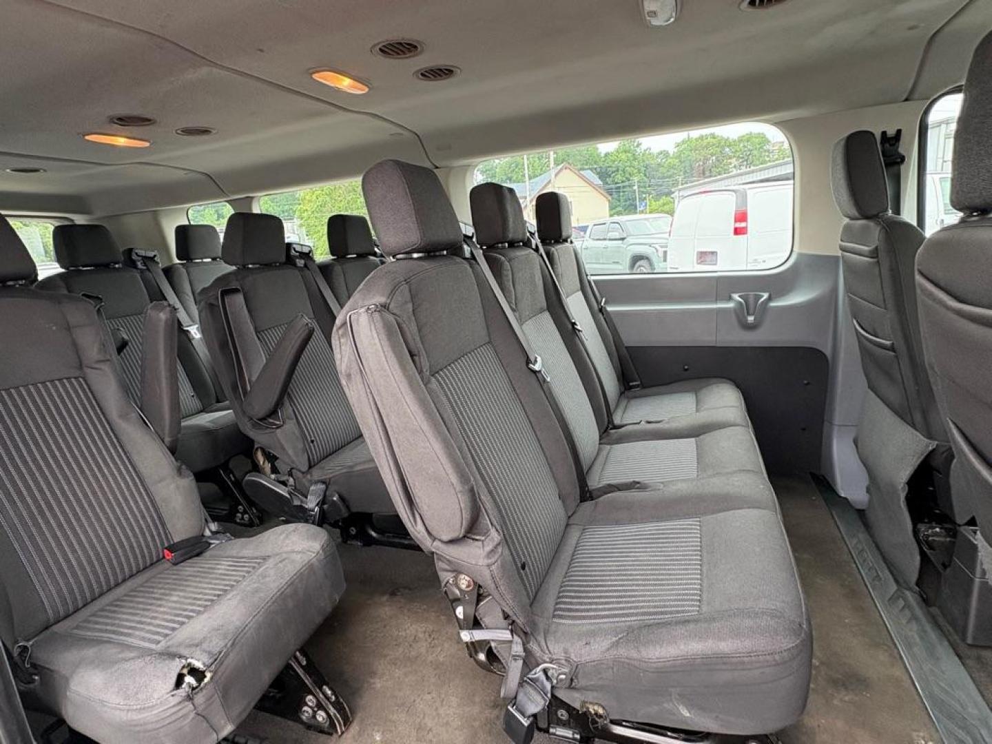 2019 WHITE FORD TRANSIT T-350 XLT (1FBZX2ZM7KK) with an 3.7L engine, Automatic transmission, located at 501 E. Columbia St., Springfield, OH, 45503, (800) 262-7122, 39.925262, -83.801796 - *** Clean CarFax w/ 25 Service Records *** Oil Change *** Inspection *** New Cabin and Air filter *** New Battery *** New Brakes *** 15 Passenger *** OPTIONAL EQUIPMENT/OTHER PREFERRED EQUIPMENT PKG.302A 3.73 RATIO REGULAR AXLE X73 9000# GVWR PACKAGE CHARCOAL CLOTH 2WAY SD ARBAGS 50 STATE E - Photo#14