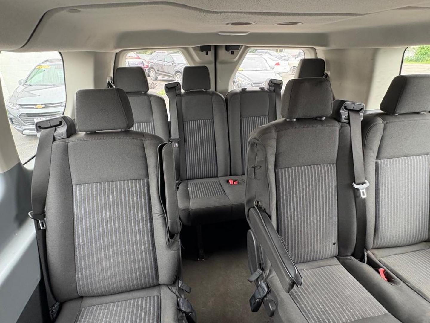 2019 WHITE FORD TRANSIT T-350 XLT (1FBZX2ZM7KK) with an 3.7L engine, Automatic transmission, located at 501 E. Columbia St., Springfield, OH, 45503, (800) 262-7122, 39.925262, -83.801796 - *** Clean CarFax w/ 25 Service Records *** Oil Change *** Inspection *** New Cabin and Air filter *** New Battery *** New Brakes *** 15 Passenger *** OPTIONAL EQUIPMENT/OTHER PREFERRED EQUIPMENT PKG.302A 3.73 RATIO REGULAR AXLE X73 9000# GVWR PACKAGE CHARCOAL CLOTH 2WAY SD ARBAGS 50 STATE E - Photo#16