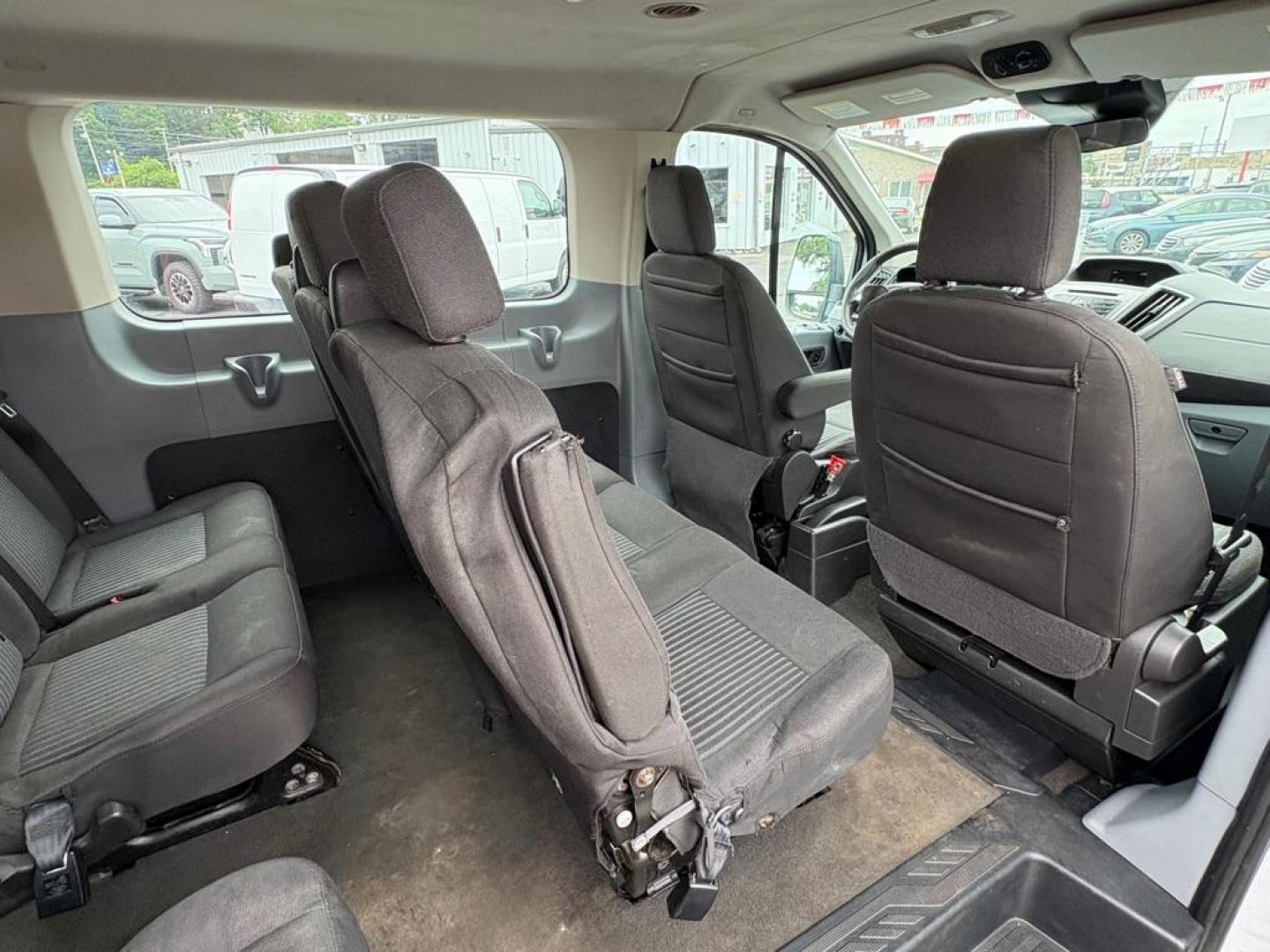 2019 WHITE FORD TRANSIT T-350 XLT (1FBZX2ZM7KK) with an 3.7L engine, Automatic transmission, located at 501 E. Columbia St., Springfield, OH, 45503, (800) 262-7122, 39.925262, -83.801796 - *** Clean CarFax w/ 25 Service Records *** Oil Change *** Inspection *** New Cabin and Air filter *** New Battery *** New Brakes *** 15 Passenger *** OPTIONAL EQUIPMENT/OTHER PREFERRED EQUIPMENT PKG.302A 3.73 RATIO REGULAR AXLE X73 9000# GVWR PACKAGE CHARCOAL CLOTH 2WAY SD ARBAGS 50 STATE E - Photo#17