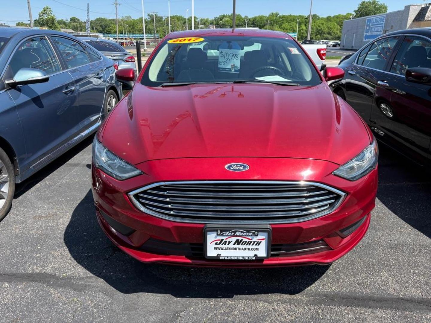 2017 RED FORD FUSION S (3FA6P0G73HR) with an 2.5L engine, Automatic transmission, located at 501 E. Columbia St., Springfield, OH, 45503, (800) 262-7122, 39.925262, -83.801796 - *** Low miles *** Tune Up *** New Front Brakes *** Oil Change *** New Battery *** New Cabin and Air filter*** Jay North Auto has offered hand picked vehicles since 1965! Our customer's enjoy a NO pressure buying experience with a small town feel. We are a preferred dealer for many local credit - Photo#5