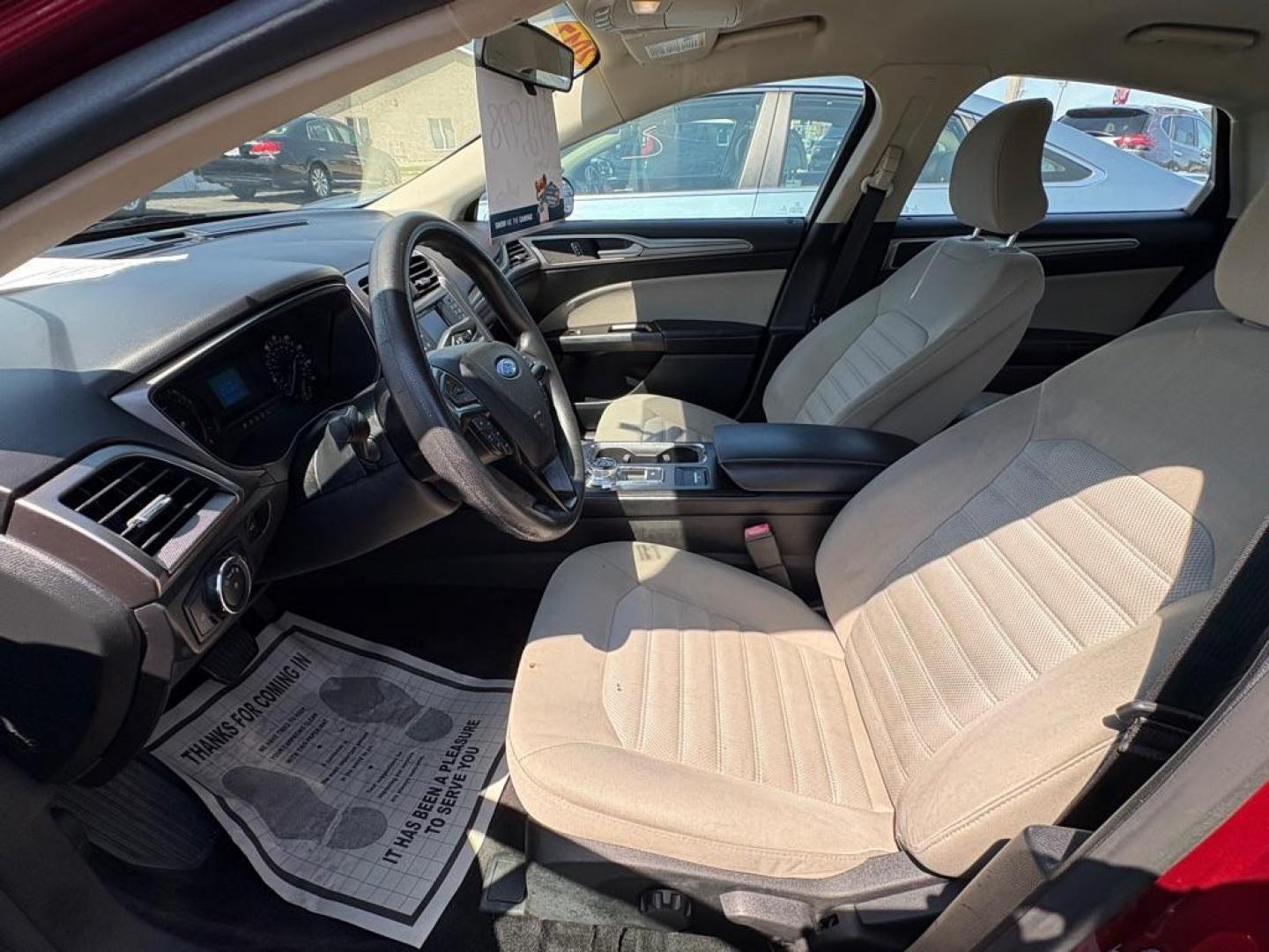 2017 RED FORD FUSION S (3FA6P0G73HR) with an 2.5L engine, Automatic transmission, located at 501 E. Columbia St., Springfield, OH, 45503, (800) 262-7122, 39.925262, -83.801796 - *** Low miles *** Tune Up *** New Front Brakes *** Oil Change *** New Battery *** New Cabin and Air filter*** Jay North Auto has offered hand picked vehicles since 1965! Our customer's enjoy a NO pressure buying experience with a small town feel. We are a preferred dealer for many local credit - Photo#7