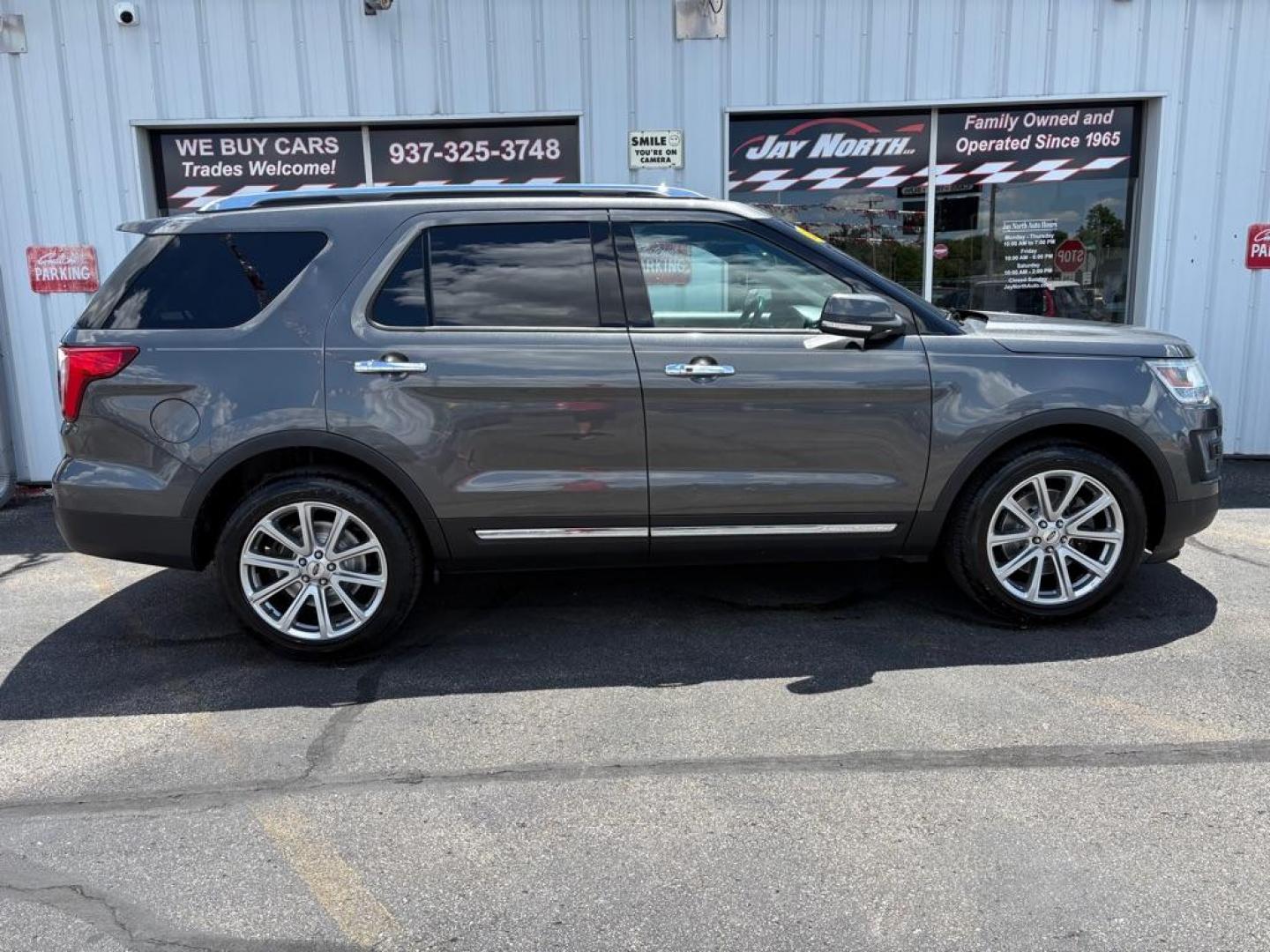 2016 GRAY FORD EXPLORER LIMITED (1FM5K8F85GG) with an 3.5L engine, Automatic transmission, located at 501 E. Columbia St., Springfield, OH, 45503, (800) 262-7122, 39.925262, -83.801796 - ***Clean Carfax***Limited***4WD***Heated and Cooled Leather Seating***Navigation***Remote Start***Power Liftgate***All New Brake Pads and Rotors***New Air Filter and Cabin Air Filter***New Wiper Blades***All New Tire Sensors***Fresh Oil Change*** Jay North Auto has offered hand picked vehicles - Photo#1