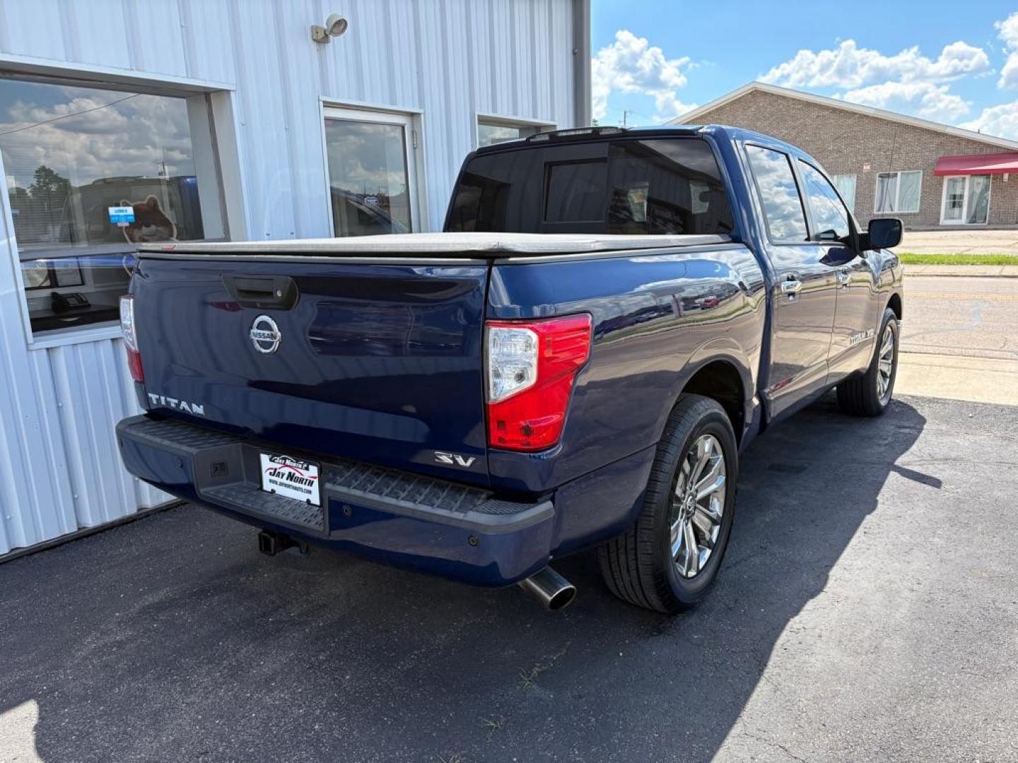 2018 BLUE NISSAN TITAN SV CREW CAB (1N6AA1E63JN) with an 5.6L engine, Automatic transmission, located at 501 E. Columbia St., Springfield, OH, 45503, (800) 262-7122, 39.925262, -83.801796 - *** New Tires *** New Brakes *** New Wipers *** New Cabin and Air filter *** New Outer Tie rods *** Inspection *** Oil Change *** 5.6L V8 *** Crew Cab *** 25 Service Records on CarFax *** SV *** Power Rear Sliding Window *** Blind Spot *** Parking Sensors *** Power Seat *** $43k New *** Jay Nort- Photo#2