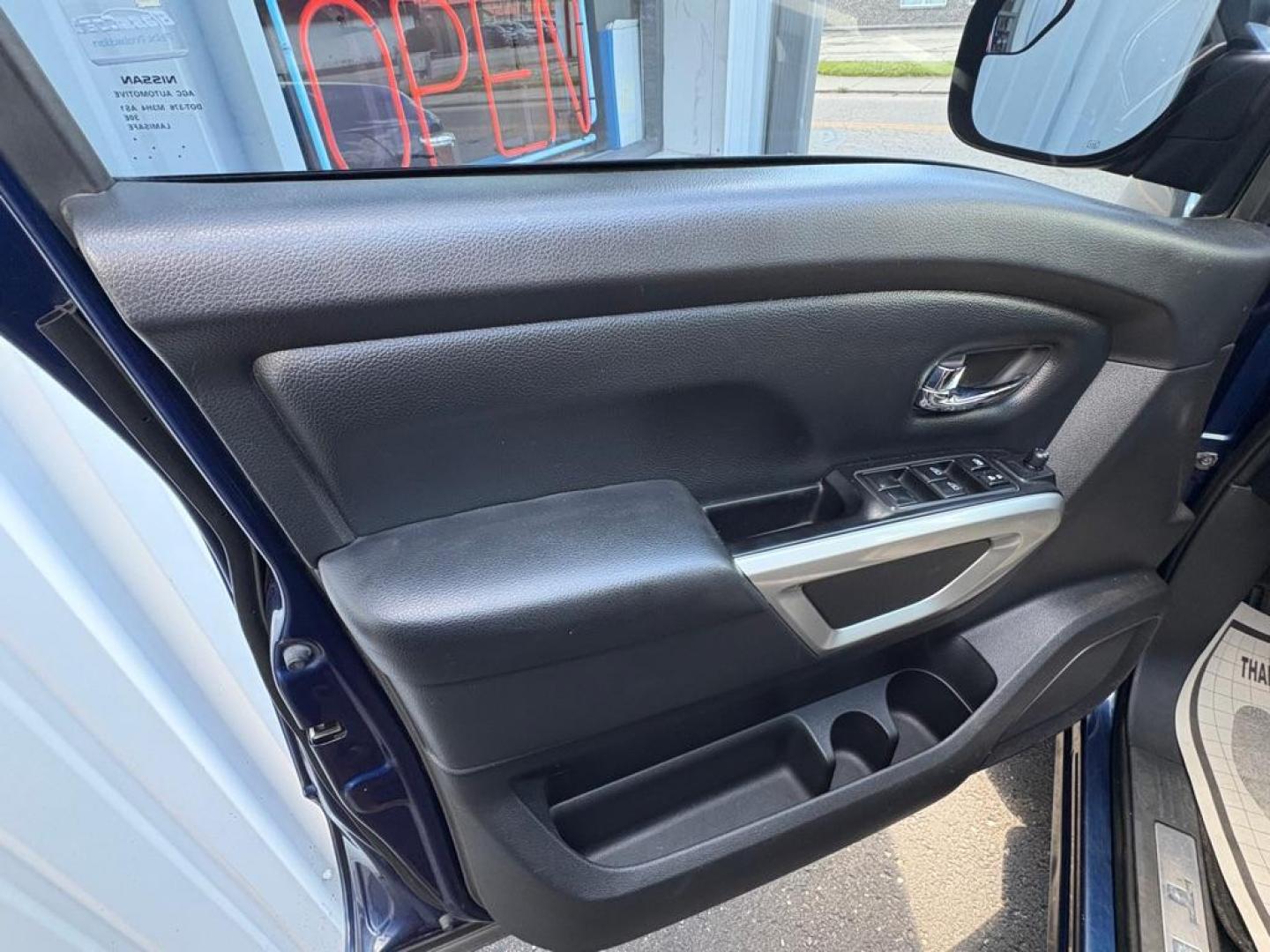 2018 BLUE NISSAN TITAN SV CREW CAB (1N6AA1E63JN) with an 5.6L engine, Automatic transmission, located at 501 E. Columbia St., Springfield, OH, 45503, (800) 262-7122, 39.925262, -83.801796 - *** New Tires *** New Brakes *** New Wipers *** New Cabin and Air filter *** New Outer Tie rods *** Inspection *** Oil Change *** 5.6L V8 *** Crew Cab *** 25 Service Records on CarFax *** SV *** Power Rear Sliding Window *** Blind Spot *** Parking Sensors *** Power Seat *** $43k New *** Jay Nort- Photo#7