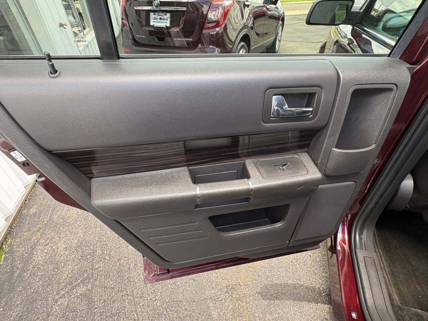 2018 MAROON FORD FLEX SEL (2FMGK5C84JB) with an 3.5L engine, Automatic transmission, located at 501 E. Columbia St., Springfield, OH, 45503, (800) 262-7122, 39.925262, -83.801796 - ***Clean Carfax***SEL***3.5L***Heated Leather Seating***3rd Row Seating***Blind Spot***Premium Audio***Remote Start***All New Brake Pads and Rotors***New Tires***Fresh Oil Change*** Jay North Auto has offered hand picked vehicles since 1965! Our customer's enjoy a NO pressure buying experience- Photo#10