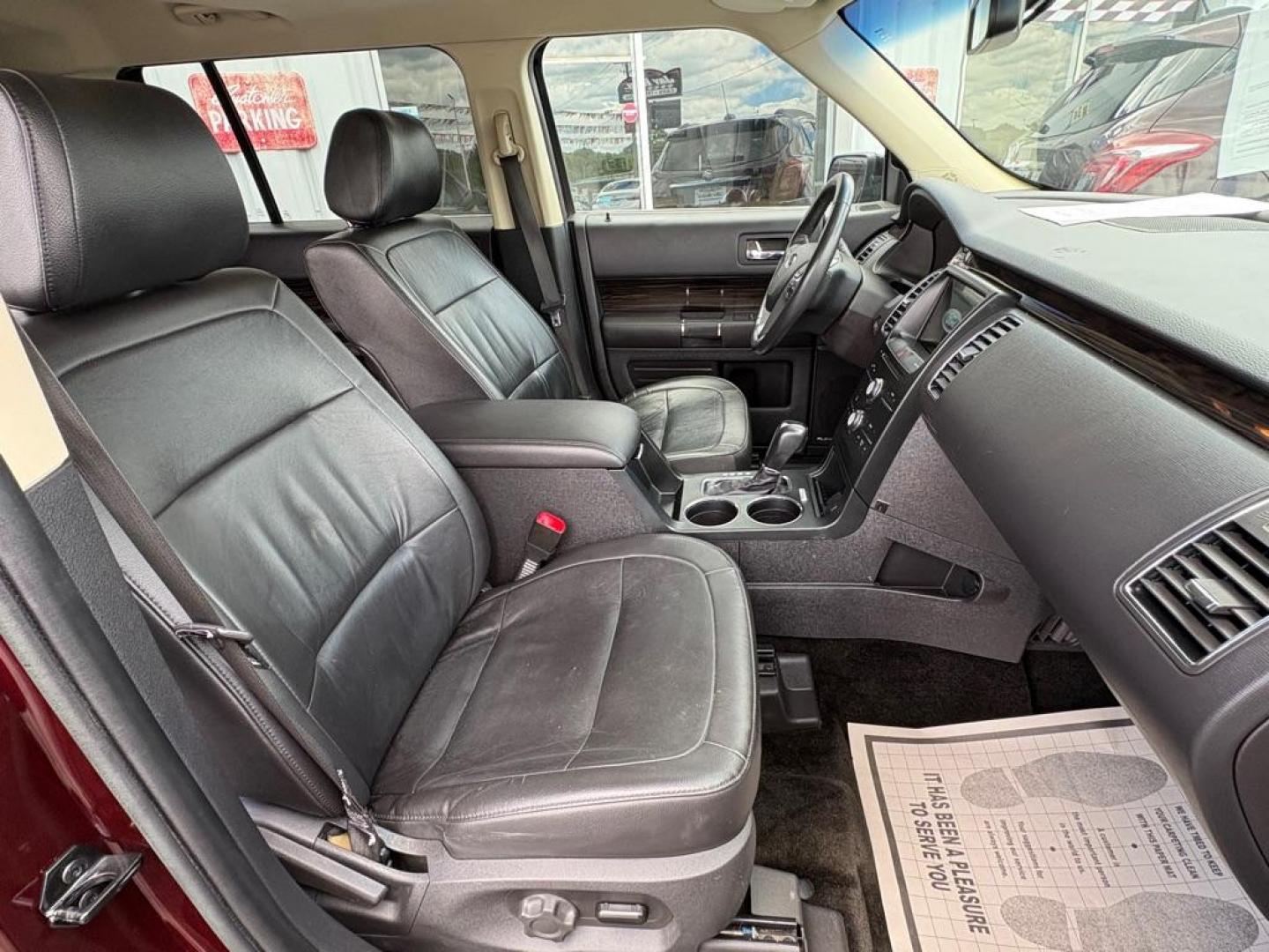 2018 MAROON FORD FLEX SEL (2FMGK5C84JB) with an 3.5L engine, Automatic transmission, located at 501 E. Columbia St., Springfield, OH, 45503, (800) 262-7122, 39.925262, -83.801796 - ***Clean Carfax***SEL***3.5L***Heated Leather Seating***3rd Row Seating***Blind Spot***Premium Audio***Remote Start***All New Brake Pads and Rotors***New Tires***Fresh Oil Change*** Jay North Auto has offered hand picked vehicles since 1965! Our customer's enjoy a NO pressure buying experience- Photo#18