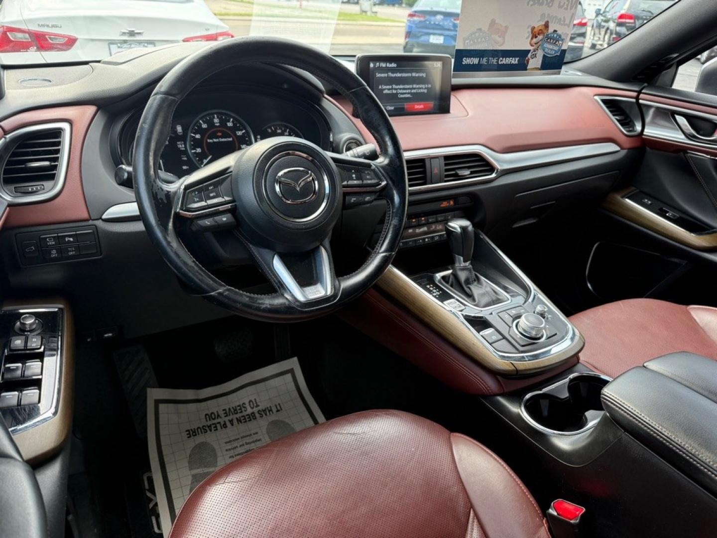 2019 GRAY MAZDA CX-9 SIGNATURE (JM3TCBEY7K0) with an 2.5L engine, Automatic transmission, located at 501 E. Columbia St., Springfield, OH, 45503, (800) 262-7122, 39.925262, -83.801796 - *** Signature *** 36 Service Records on CarFax *** All Wheel Drive *** Moonroof *** Leather *** Heated and Cooled Seating *** Back Up Camera *** Premium Audio *** Tune Up *** New Brakes *** New Wipers *** Oil Change *** Inspection *** New Cabin and Air filter *** Jay North Auto has offered hand- Photo#9