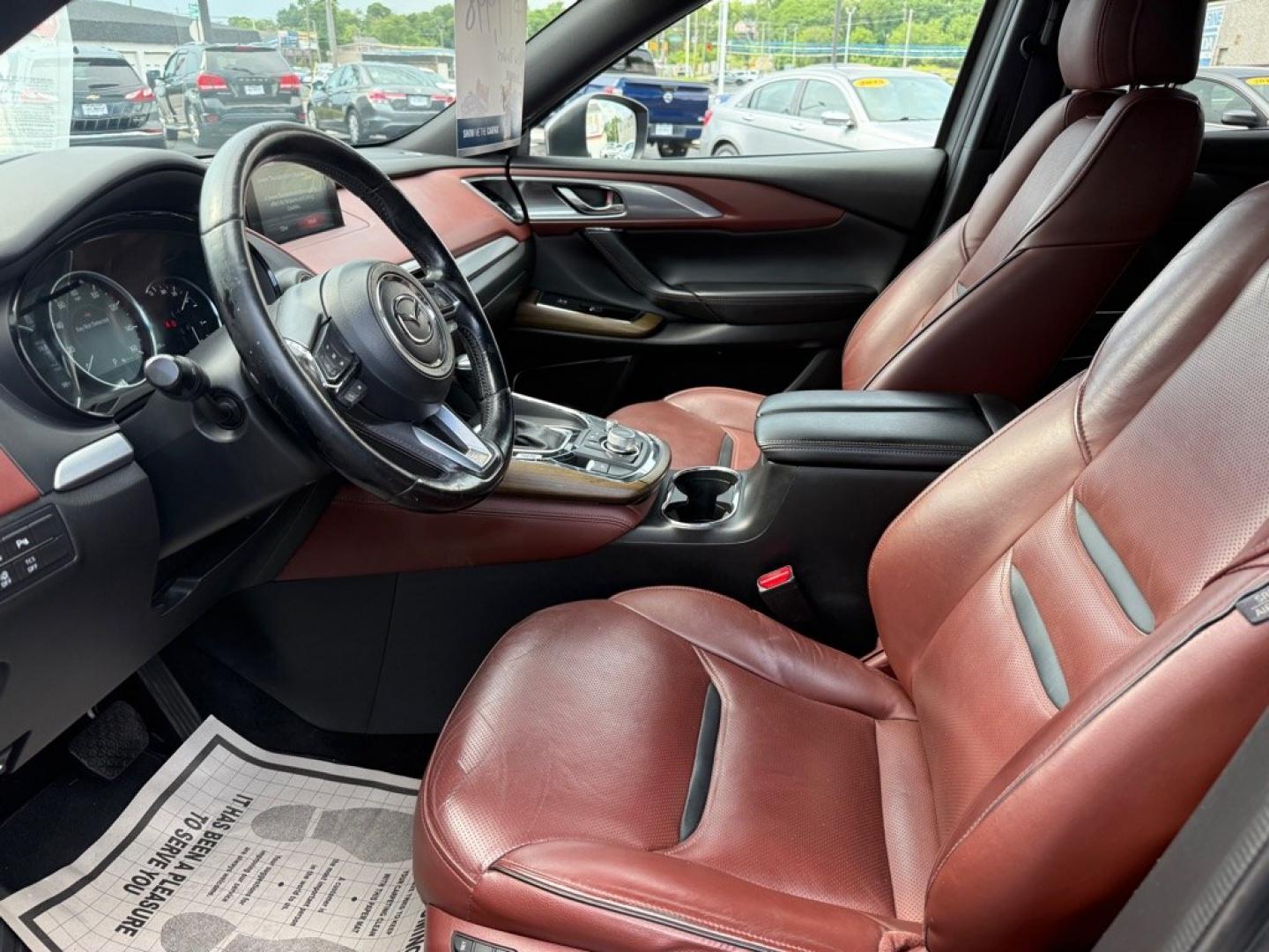 2019 GRAY MAZDA CX-9 SIGNATURE (JM3TCBEY7K0) with an 2.5L engine, Automatic transmission, located at 501 E. Columbia St., Springfield, OH, 45503, (800) 262-7122, 39.925262, -83.801796 - *** Signature *** 36 Service Records on CarFax *** All Wheel Drive *** Moonroof *** Leather *** Heated and Cooled Seating *** Back Up Camera *** Premium Audio *** Tune Up *** New Brakes *** New Wipers *** Oil Change *** Inspection *** New Cabin and Air filter *** Jay North Auto has offered hand- Photo#13