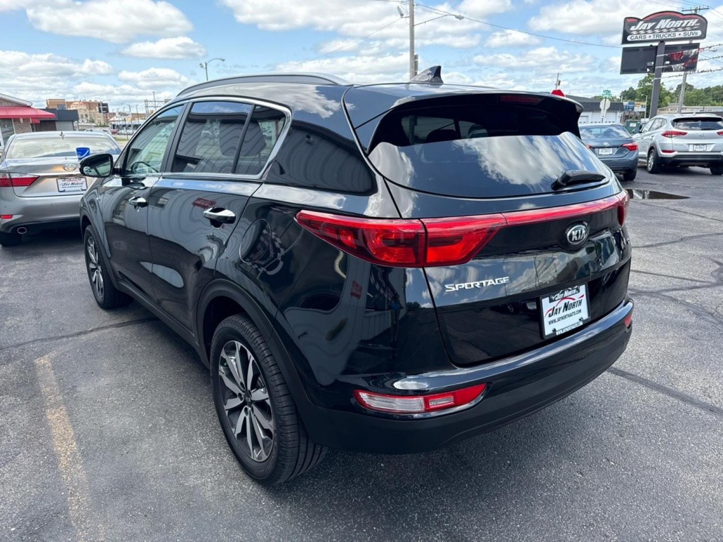 2017 BLACK KIA SPORTAGE EX PREMIUM (KNDPNCAC3H7) with an 2.4L engine, Automatic transmission, located at 501 E. Columbia St., Springfield, OH, 45503, (800) 262-7122, 39.925262, -83.801796 - *** 1-Owner w/ Clean CarFax *** Tune Up *** New Brakes *** New wheel hub and axle *** New Cabin and Air filter *** Oil Change *** EX Premium Package Panoramic Sunroof- Pwr Folding Mirrors w/ LED Turn Signals- Blind Spot Detection (BSD)- Lane Change Assist (LCA)- Rear Cross Traffic Alert (RCTA)- Hea- Photo#4