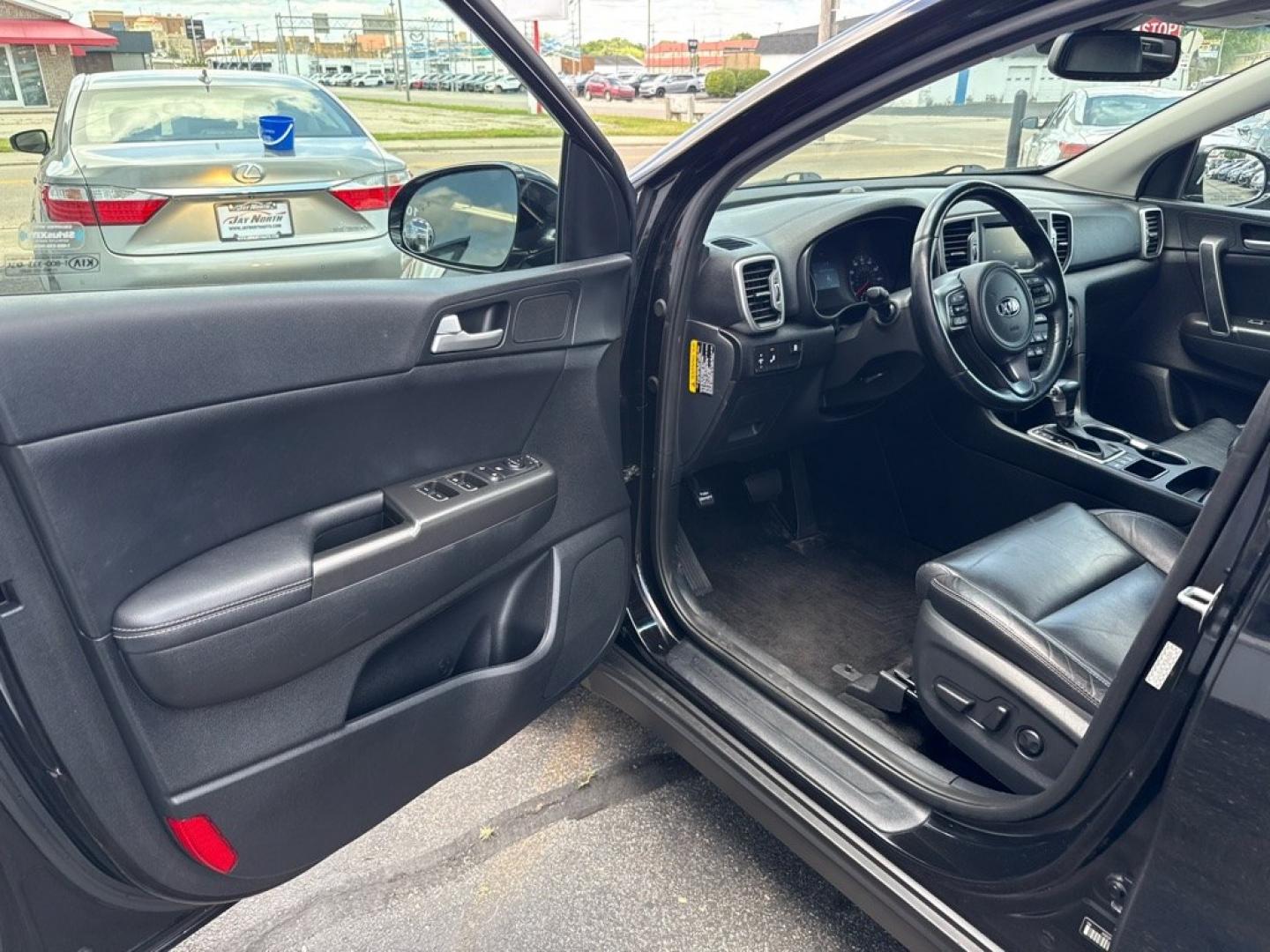 2017 BLACK KIA SPORTAGE EX PREMIUM (KNDPNCAC3H7) with an 2.4L engine, Automatic transmission, located at 501 E. Columbia St., Springfield, OH, 45503, (800) 262-7122, 39.925262, -83.801796 - *** 1-Owner w/ Clean CarFax *** Tune Up *** New Brakes *** New wheel hub and axle *** New Cabin and Air filter *** Oil Change *** EX Premium Package Panoramic Sunroof- Pwr Folding Mirrors w/ LED Turn Signals- Blind Spot Detection (BSD)- Lane Change Assist (LCA)- Rear Cross Traffic Alert (RCTA)- Hea- Photo#12