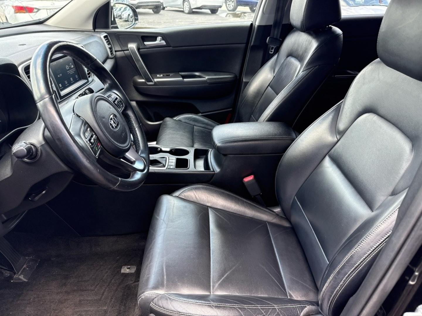 2017 BLACK KIA SPORTAGE EX PREMIUM (KNDPNCAC3H7) with an 2.4L engine, Automatic transmission, located at 501 E. Columbia St., Springfield, OH, 45503, (800) 262-7122, 39.925262, -83.801796 - *** 1-Owner w/ Clean CarFax *** Tune Up *** New Brakes *** New wheel hub and axle *** New Cabin and Air filter *** Oil Change *** EX Premium Package Panoramic Sunroof- Pwr Folding Mirrors w/ LED Turn Signals- Blind Spot Detection (BSD)- Lane Change Assist (LCA)- Rear Cross Traffic Alert (RCTA)- Hea- Photo#13