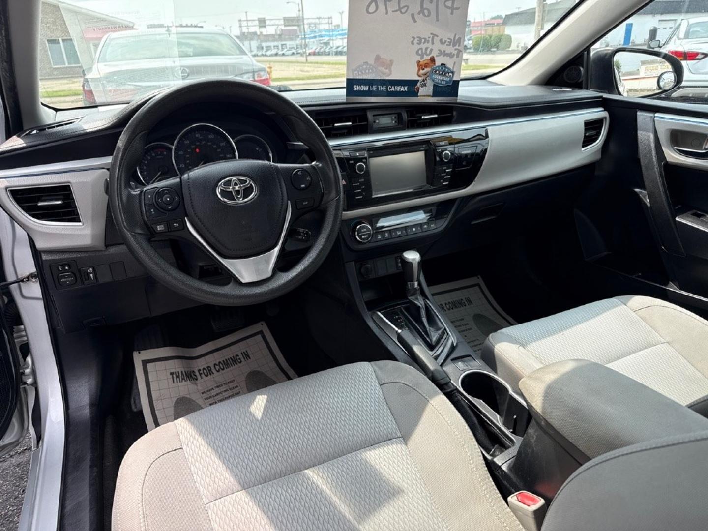 2016 SILVER TOYOTA COROLLA LE (2T1BURHEXGC) with an 1.8L engine, Automatic transmission, located at 501 E. Columbia St., Springfield, OH, 45503, (800) 262-7122, 39.925262, -83.801796 - *** New Tires *** Tune Up *** New Wipers *** Clean CarFax with 19 Service Records *** New Cabin and Air filter *** New Brakes *** New Battery *** Automatic *** LE *** Jay North Auto has offered hand picked vehicles since 1965! Our customer's enjoy a NO pressure buying experience with a small to- Photo#10