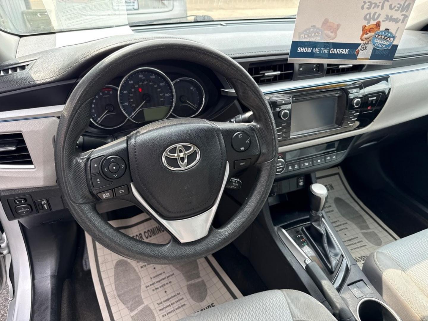 2016 SILVER TOYOTA COROLLA LE (2T1BURHEXGC) with an 1.8L engine, Automatic transmission, located at 501 E. Columbia St., Springfield, OH, 45503, (800) 262-7122, 39.925262, -83.801796 - *** New Tires *** Tune Up *** New Wipers *** Clean CarFax with 19 Service Records *** New Cabin and Air filter *** New Brakes *** New Battery *** Automatic *** LE *** Jay North Auto has offered hand picked vehicles since 1965! Our customer's enjoy a NO pressure buying experience with a small to- Photo#13