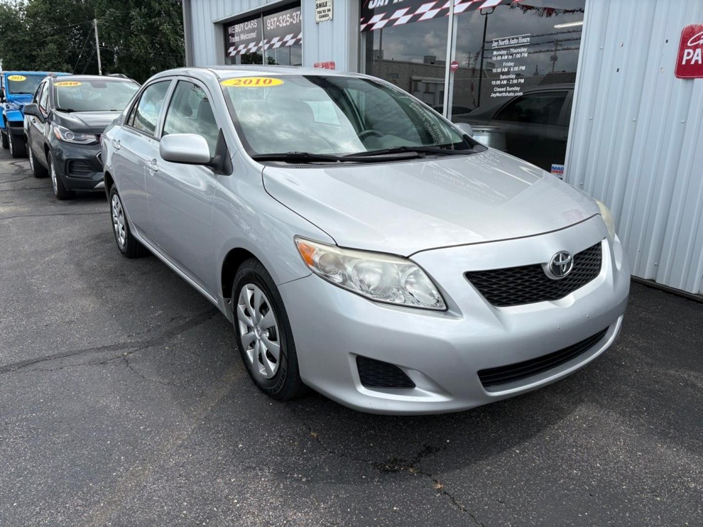 2010 SILVER TOYOTA COROLLA LE (1NXBU4EE2AZ) with an 1.8L engine, Automatic transmission, located at 501 E. Columbia St., Springfield, OH, 45503, (800) 262-7122, 39.925262, -83.801796 - ***1-Owner***Clean Carfax***LOW MILES***Only 70K Miles***New Tires***New Front Brake Pads and Rotors***New Air Filter and Cabin Air Filter***Fresh Oil Change***New Spark Plugs*** Jay North Auto has offered hand picked vehicles since 1965! Our customer's enjoy a NO pressure buying experience wi- Photo#0