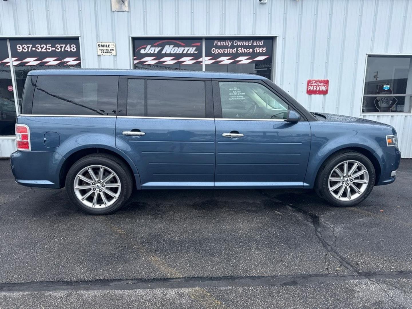 2019 BLUE FORD FLEX LIMITED (2FMHK6D81KB) with an 3.5L engine, Automatic transmission, located at 501 E. Columbia St., Springfield, OH, 45503, (800) 262-7122, 39.925262, -83.801796 - *** New Tires *** Limited *** 3.5L V6 AWD *** Remote Start *** Third Row Seating *** Inspection *** Oil Change *** New Cabin and Air Filter *** EQUIPMENT GROUP 301A ACTIVE PARK ASSIST ADAPT CRUISE/COLLI WARNING POWERFOLD 3RD ROW SEAT 10-WAY HTD/COOLED FRONT SEATS PWR TILT TELE STEERING COL- Photo#6