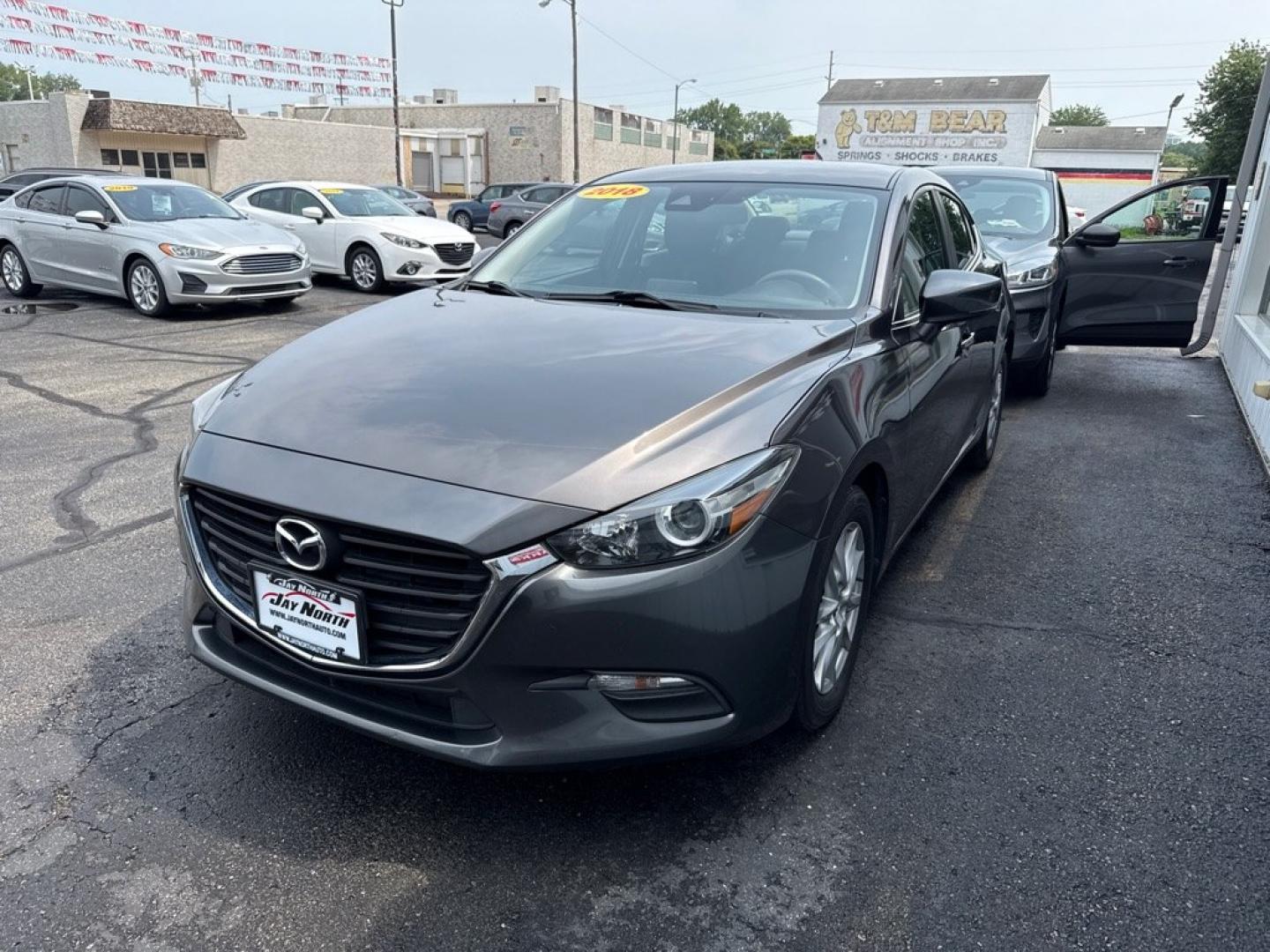 2018 GRAY MAZDA 3 SPORT (3MZBN1U79JM) with an 2.0L engine, Automatic transmission, located at 501 E. Columbia St., Springfield, OH, 45503, (800) 262-7122, 39.925262, -83.801796 - *** 1 Owner *** New Tires *** Back Up Camera *** Automatic *** Alloy Wheels *** Jay North Auto has offered hand picked vehicles since 1965! Our customer's enjoy a NO pressure buying experience with a small town feel. We are a preferred dealer for many local credit unions and lenders. Bad credi- Photo#2