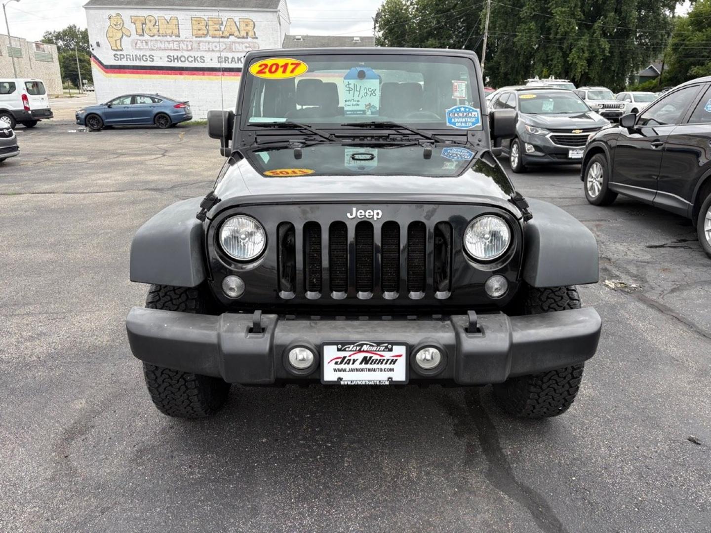 2017 BLACK JEEP WRANGLER SPORT (1C4AJWAG9HL) with an 3.6L engine, Manual transmission, located at 501 E. Columbia St., Springfield, OH, 45503, (800) 262-7122, 39.925262, -83.801796 - *** New A/T Tires *** Clean CarFax *** Oil Change *** New Axle Seals *** Upgrade Oil Filter Housing *** Inspection *** Manual Trans w/ 4wd *** V6 *** Sharp!! *** New Front Diff cover and Seal *** Jay North Auto has offered hand picked vehicles since 1965! Our customer's enjoy a NO pressure buyin- Photo#6