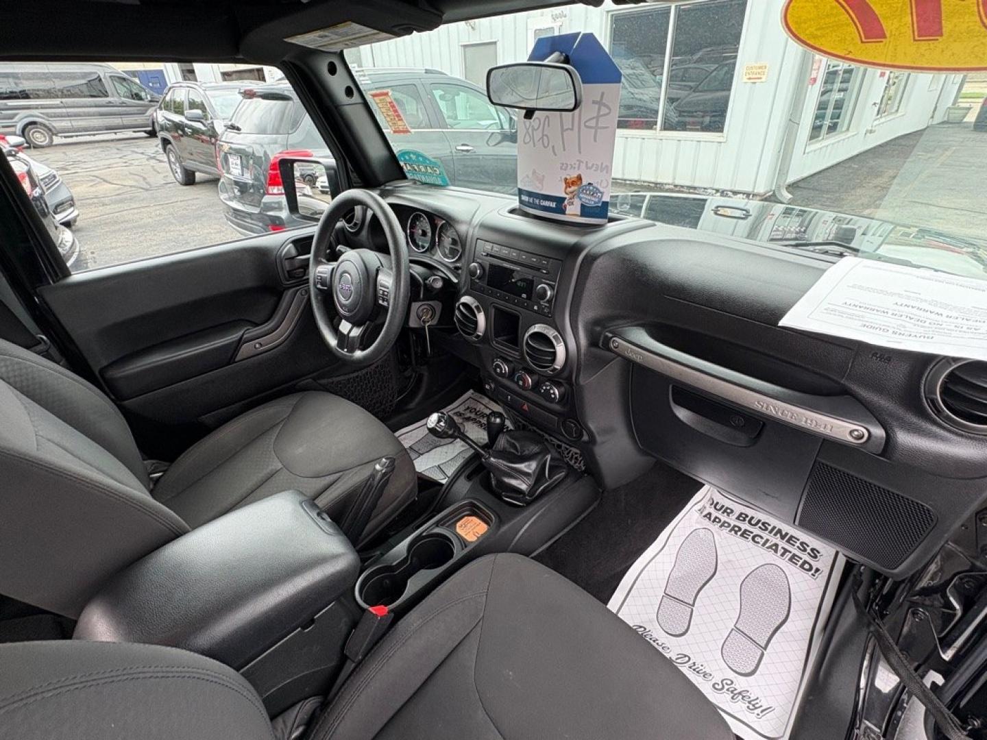 2017 BLACK JEEP WRANGLER SPORT (1C4AJWAG9HL) with an 3.6L engine, Manual transmission, located at 501 E. Columbia St., Springfield, OH, 45503, (800) 262-7122, 39.925262, -83.801796 - *** New A/T Tires *** Clean CarFax *** Oil Change *** New Axle Seals *** Upgrade Oil Filter Housing *** Inspection *** Manual Trans w/ 4wd *** V6 *** Sharp!! *** New Front Diff cover and Seal *** Jay North Auto has offered hand picked vehicles since 1965! Our customer's enjoy a NO pressure buyin- Photo#13