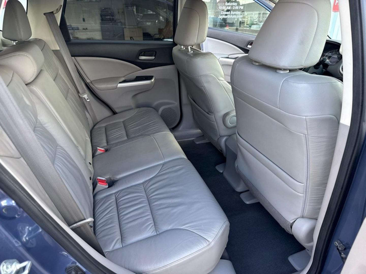 2014 BLUE HONDA CR-V EXL (2HKRM4H7XEH) with an 2.4L engine, Automatic transmission, located at 501 E. Columbia St., Springfield, OH, 45503, (800) 262-7122, 39.925262, -83.801796 - *** EX-L *** AWD *** Leather *** Moonroof *** New Brakes *** New Wipers *** Oil Change *** Inspection *** New Cabin and Air Filter *** Jay North Auto has offered hand picked vehicles since 1965! Our customer's enjoy a NO pressure buying experience with a small town feel. All of our vehicles get- Photo#15
