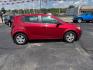 2013 RED CHEVROLET SONIC LT (1G1JC6SB8D4) with an 1.4L engine, Automatic transmission, located at 501 E. Columbia St., Springfield, OH, 45503, (800) 262-7122, 39.925262, -83.801796- Photo#1