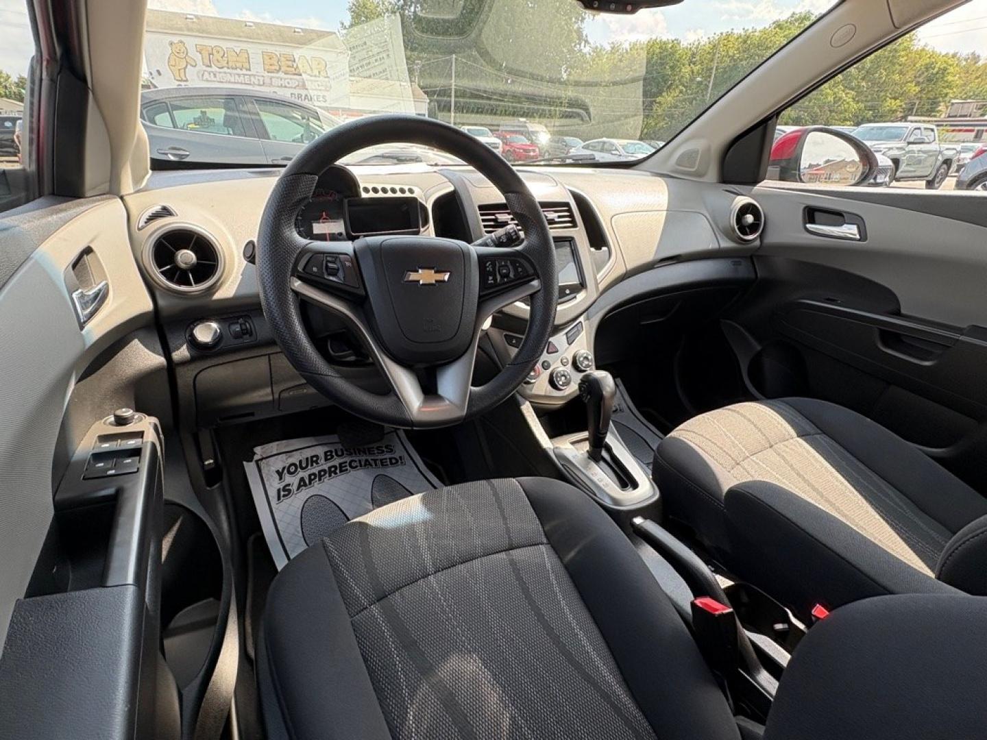 2013 RED CHEVROLET SONIC LT (1G1JC6SB8D4) with an 1.4L engine, Automatic transmission, located at 501 E. Columbia St., Springfield, OH, 45503, (800) 262-7122, 39.925262, -83.801796- Photo#9