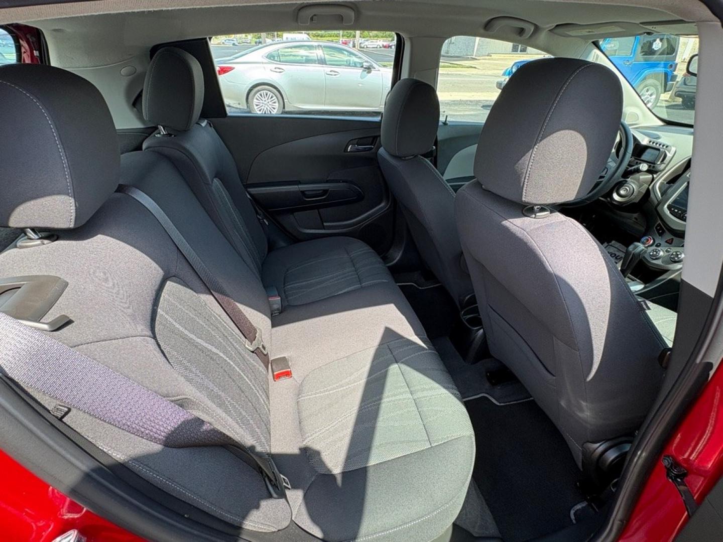 2013 RED CHEVROLET SONIC LT (1G1JC6SB8D4) with an 1.4L engine, Automatic transmission, located at 501 E. Columbia St., Springfield, OH, 45503, (800) 262-7122, 39.925262, -83.801796- Photo#14