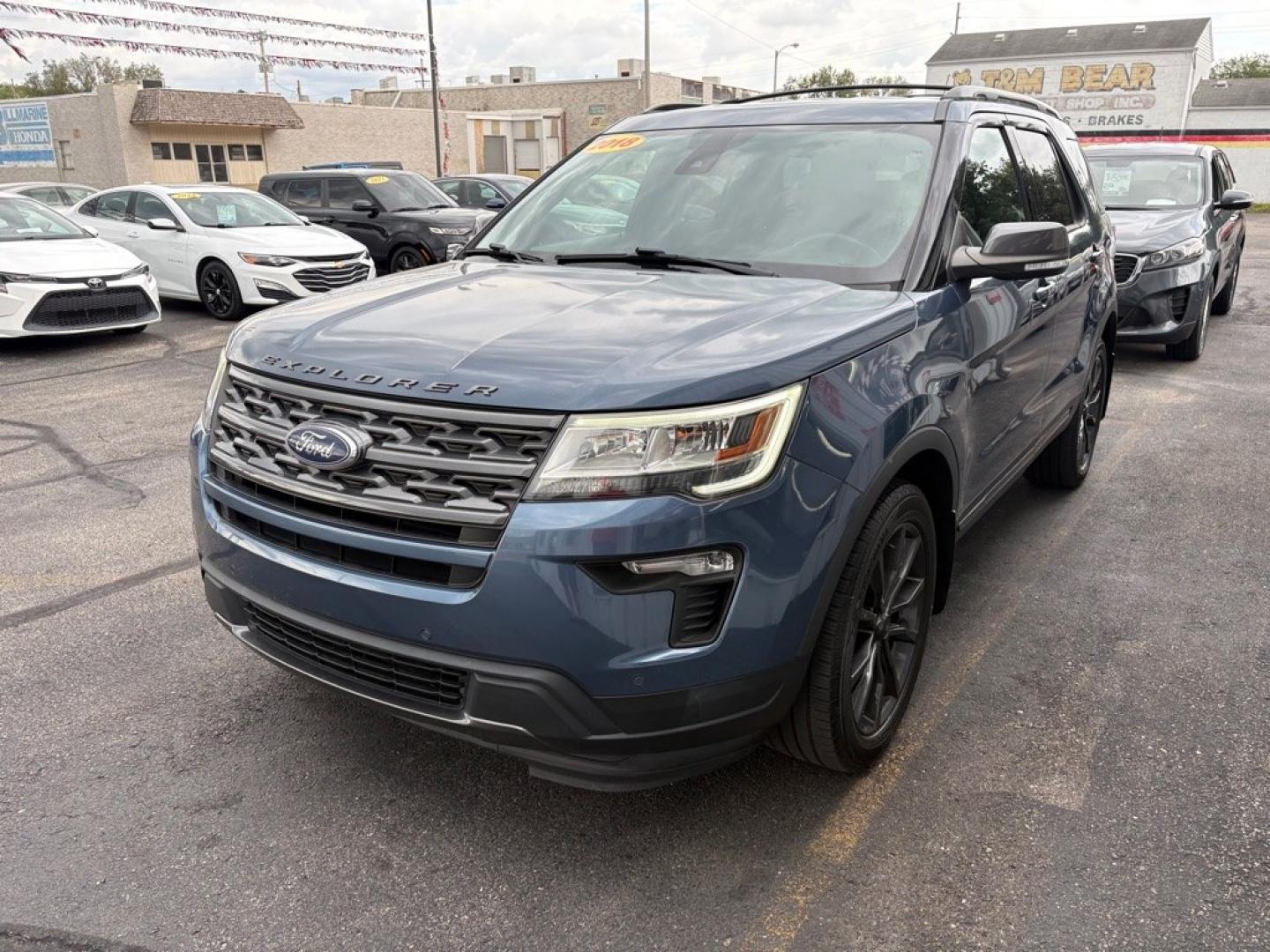 2018 BLUE FORD EXPLORER XLT (1FM5K8D83JG) with an 3.5L engine, Automatic transmission, located at 501 E. Columbia St., Springfield, OH, 45503, (800) 262-7122, 39.925262, -83.801796 - ***1-Owner***Clean Carfax***4WD***XLT***Sport Appearance Package***Ford Safe and Smart Package***Heated Leather/Suede Seating***Heated Steering Wheel***Remote Start***Navigation***Power Lift Gate***All New Brake Pads and Rotors***New Air Filter and Cabin Air Filter***Fresh Oil Change*** Jay Nor- Photo#5