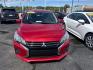2024 RED MITSUBISHI MIRAGE ES (ML32AUHJ0RH) with an 1.2L engine, Continuously Variable transmission, located at 501 E. Columbia St., Springfield, OH, 45503, (800) 262-7122, 39.925262, -83.801796- Photo#1