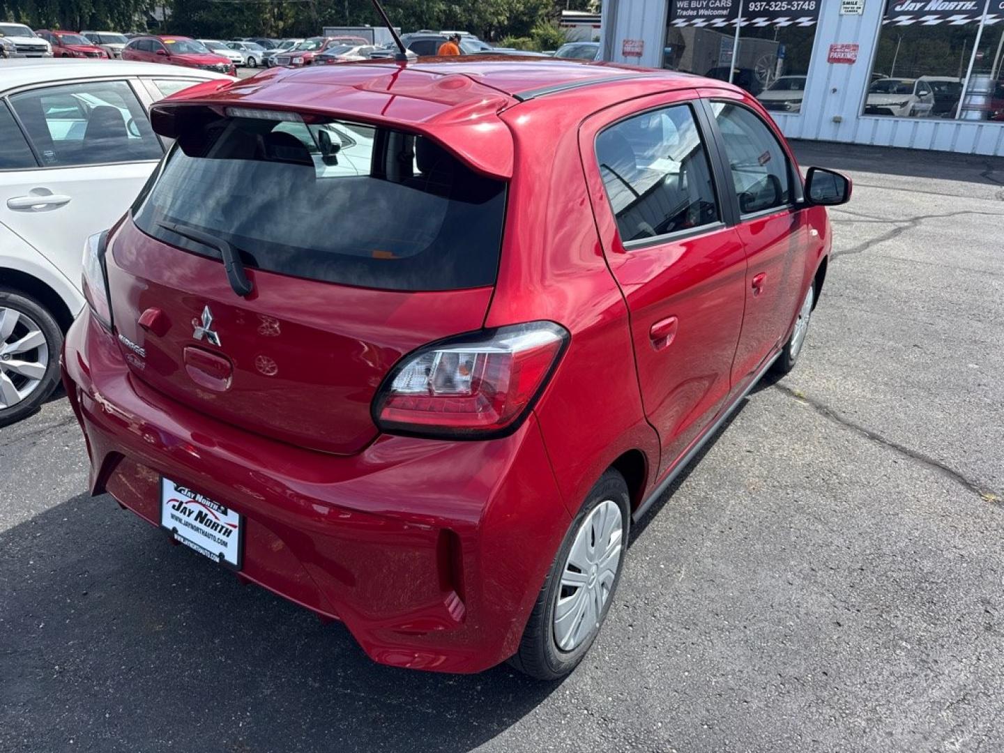 2024 RED MITSUBISHI MIRAGE ES (ML32AUHJ0RH) with an 1.2L engine, Continuously Variable transmission, located at 501 E. Columbia St., Springfield, OH, 45503, (800) 262-7122, 39.925262, -83.801796- Photo#5