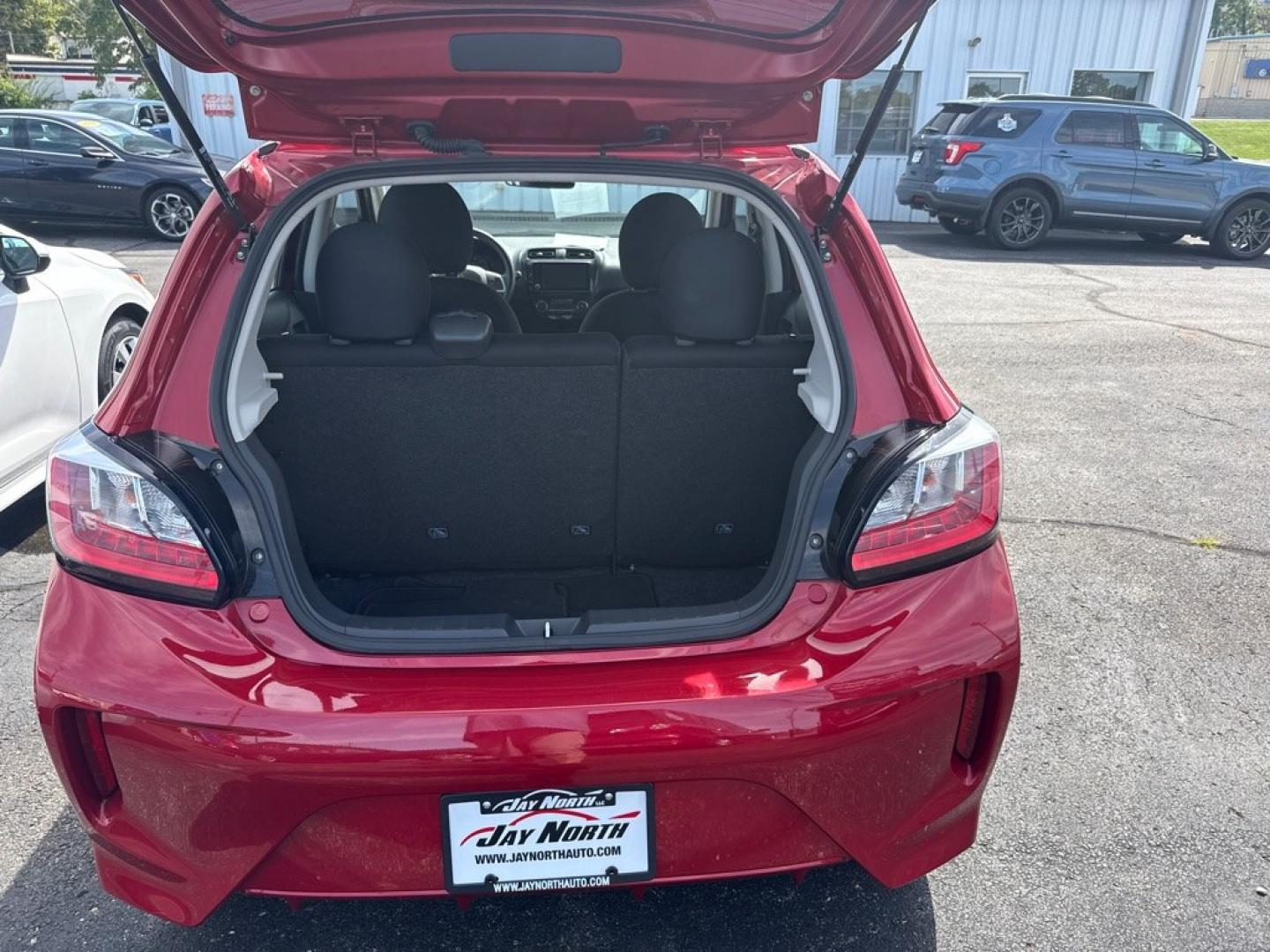 2024 RED MITSUBISHI MIRAGE ES (ML32AUHJ0RH) with an 1.2L engine, Continuously Variable transmission, located at 501 E. Columbia St., Springfield, OH, 45503, (800) 262-7122, 39.925262, -83.801796- Photo#7