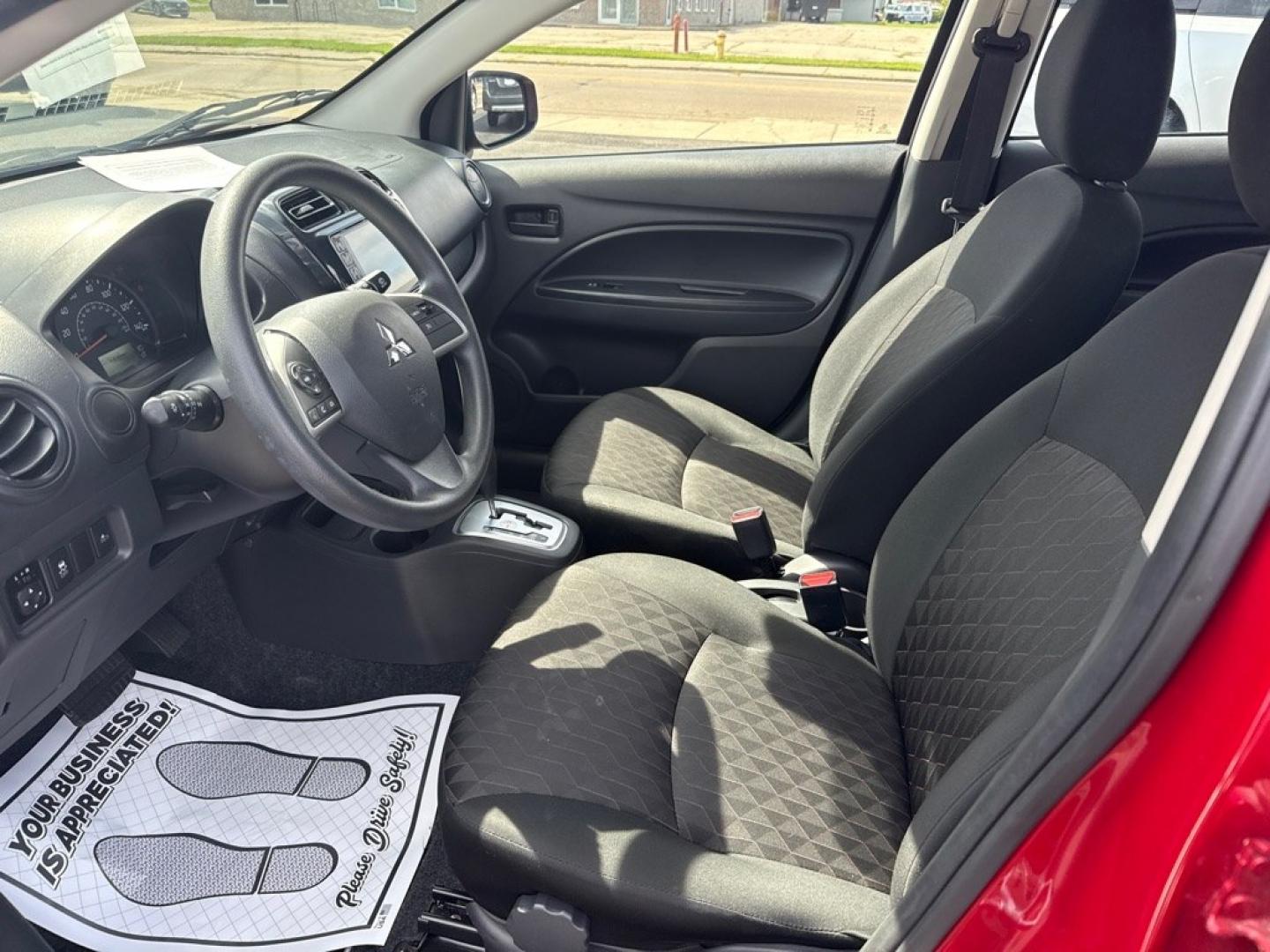 2024 RED MITSUBISHI MIRAGE ES (ML32AUHJ0RH) with an 1.2L engine, Continuously Variable transmission, located at 501 E. Columbia St., Springfield, OH, 45503, (800) 262-7122, 39.925262, -83.801796- Photo#12
