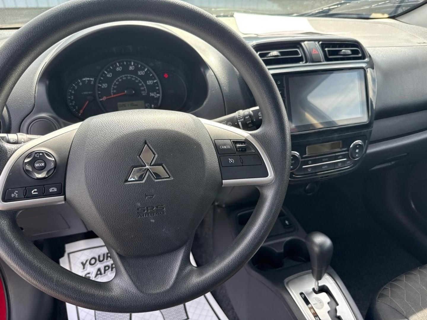 2024 RED MITSUBISHI MIRAGE ES (ML32AUHJ0RH) with an 1.2L engine, Continuously Variable transmission, located at 501 E. Columbia St., Springfield, OH, 45503, (800) 262-7122, 39.925262, -83.801796- Photo#13