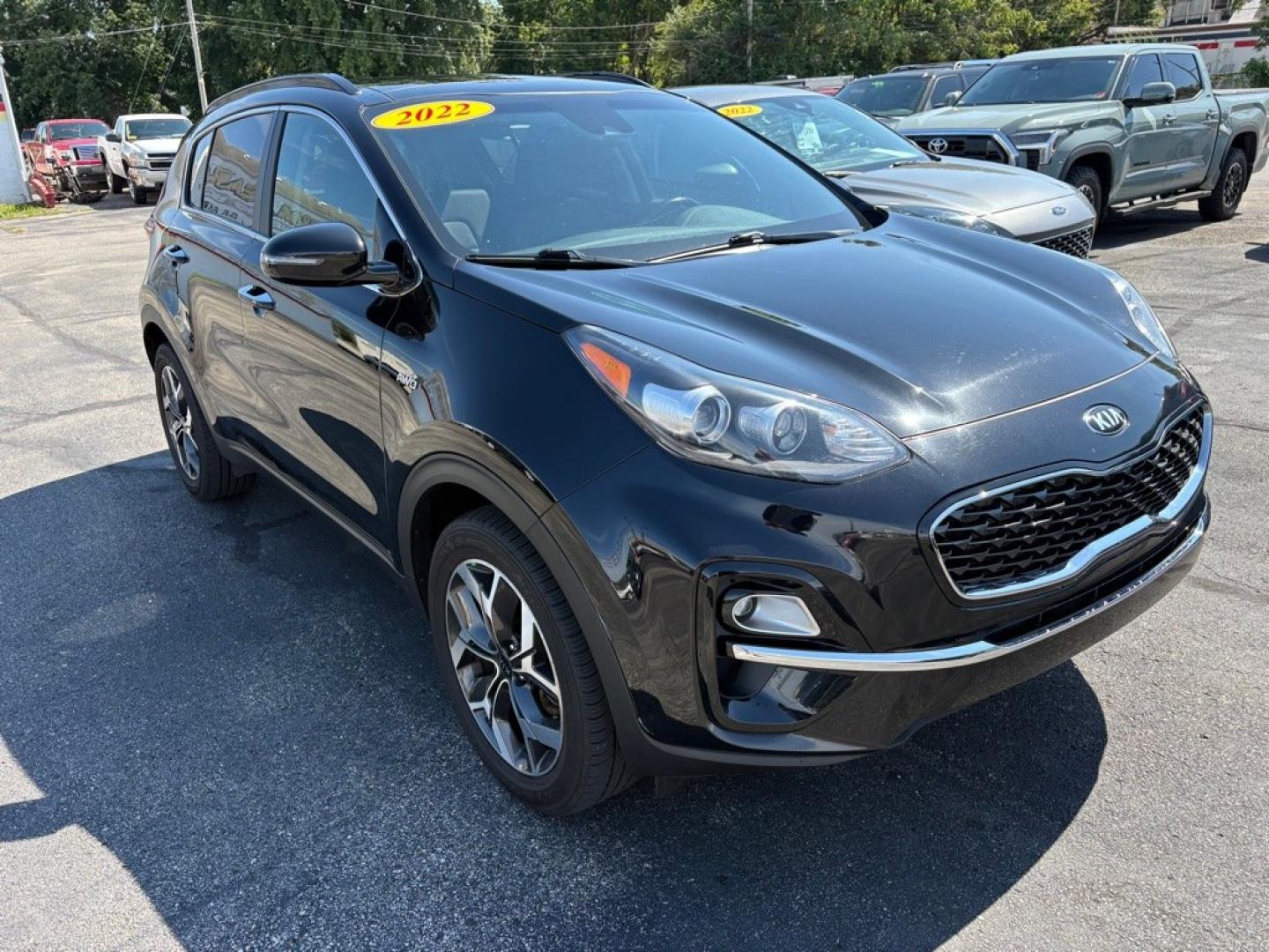 2022 BLACK KIA SPORTAGE EX (KNDPNCAC3N7) with an 2.4L engine, Automatic transmission, located at 501 E. Columbia St., Springfield, OH, 45503, (800) 262-7122, 39.925262, -83.801796- Photo#0