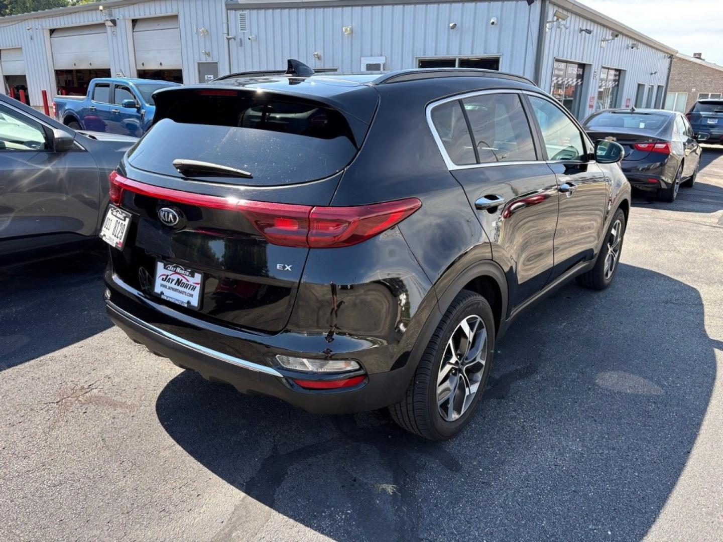 2022 BLACK KIA SPORTAGE EX (KNDPNCAC3N7) with an 2.4L engine, Automatic transmission, located at 501 E. Columbia St., Springfield, OH, 45503, (800) 262-7122, 39.925262, -83.801796- Photo#2