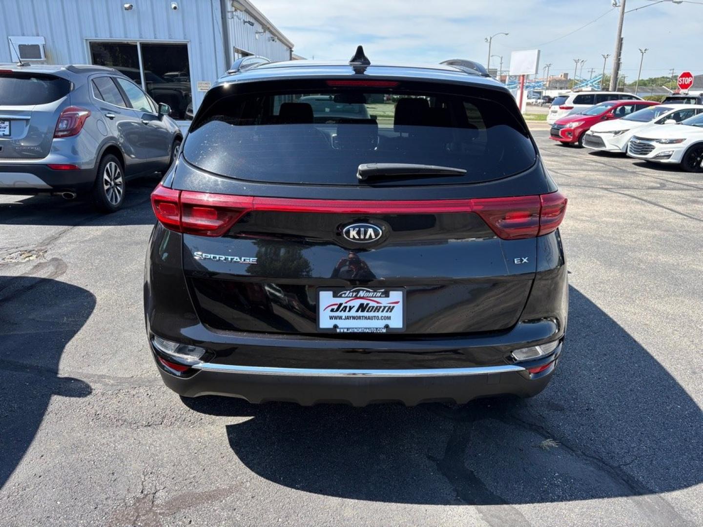 2022 BLACK KIA SPORTAGE EX (KNDPNCAC3N7) with an 2.4L engine, Automatic transmission, located at 501 E. Columbia St., Springfield, OH, 45503, (800) 262-7122, 39.925262, -83.801796- Photo#3