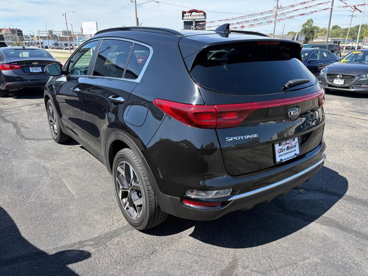 2022 BLACK KIA SPORTAGE EX (KNDPNCAC3N7) with an 2.4L engine, Automatic transmission, located at 501 E. Columbia St., Springfield, OH, 45503, (800) 262-7122, 39.925262, -83.801796- Photo#4