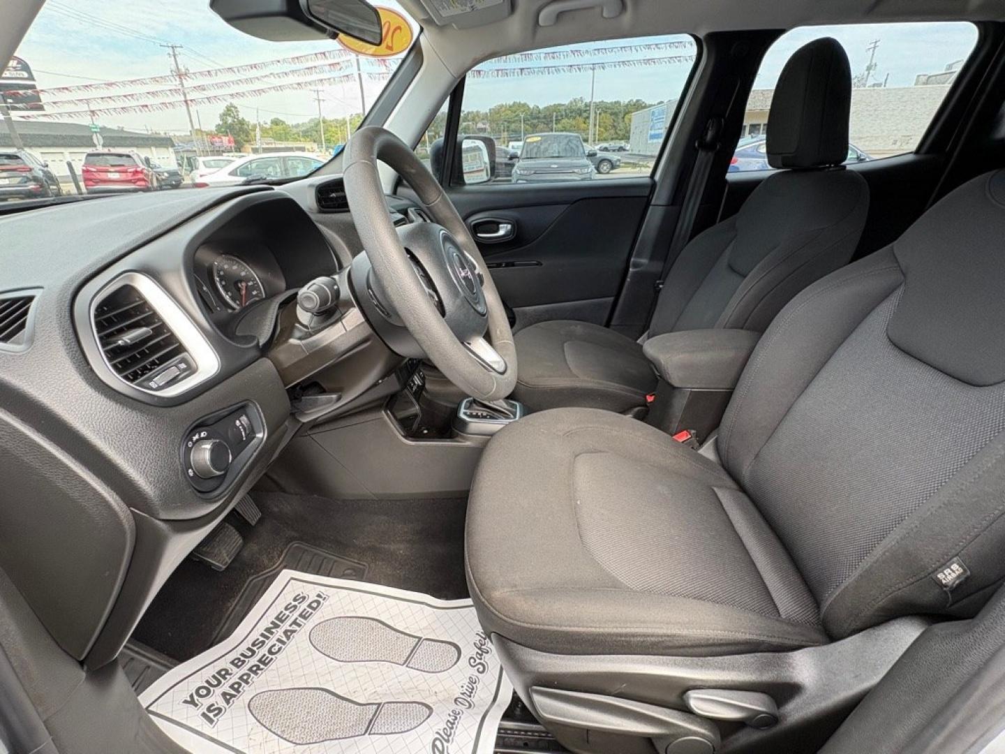 2021 SILVER JEEP RENEGADE SPORT (ZACNJCAB2MP) with an 2.4L engine, Automatic transmission, located at 501 E. Columbia St., Springfield, OH, 45503, (800) 262-7122, 39.925262, -83.801796 - ***Clean Carfax***Sport***FWD***Lane-Departure Warn, Blind Spot, Cross-Path Detection, and Forwand Collison Warning***Apple and Android Auto***New Air Filter, Cabin Air Filter, Wiper Blades, and Sway Bar Links***New Front and Rear Brake Pads and Rotors*** Jay North Auto has offered hand picked- Photo#7