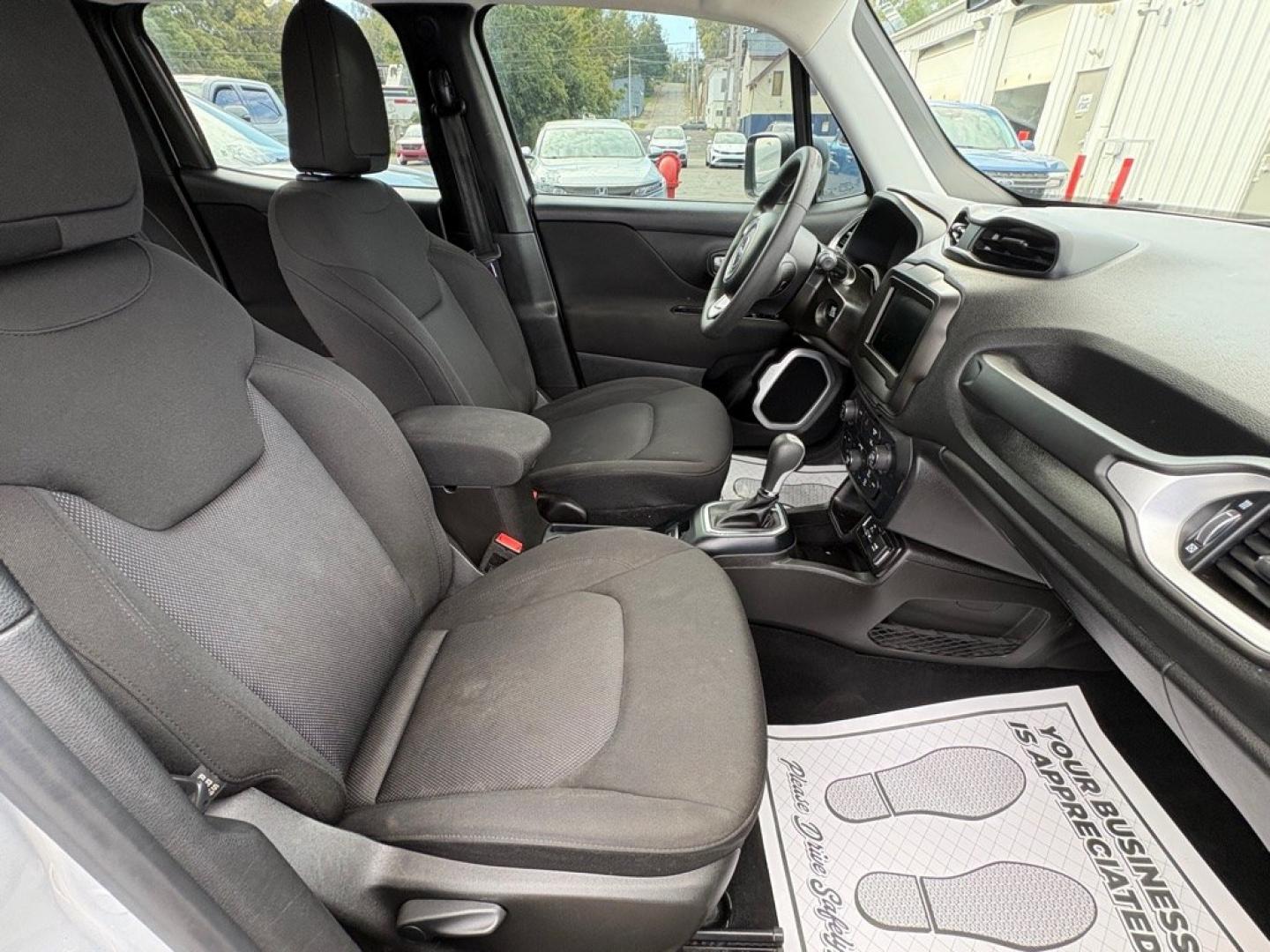 2021 SILVER JEEP RENEGADE SPORT (ZACNJCAB2MP) with an 2.4L engine, Automatic transmission, located at 501 E. Columbia St., Springfield, OH, 45503, (800) 262-7122, 39.925262, -83.801796 - ***Clean Carfax***Sport***FWD***Lane-Departure Warn, Blind Spot, Cross-Path Detection, and Forwand Collison Warning***Apple and Android Auto***New Air Filter, Cabin Air Filter, Wiper Blades, and Sway Bar Links***New Front and Rear Brake Pads and Rotors*** Jay North Auto has offered hand picked- Photo#16