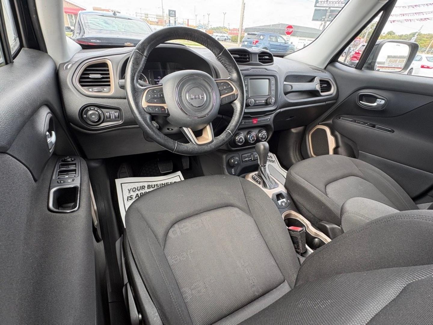 2017 BLACK JEEP RENEGADE LATITUDE (ZACCJBBB1HP) with an 2.4L engine, Automatic transmission, located at 501 E. Columbia St., Springfield, OH, 45503, (800) 262-7122, 39.925262, -83.801796 - ***1-Owner***Latitude***4X4***Heated Seats***Heated Steering Wheel***Remote Start***New Wiper Blades***New Air Filter, Cabin Air Filter, Spark Plugs, and Sway Bar Links***New Tires***New Front and Rear Brake Pads and Rotors***Fresh Oil Change*** Jay North Auto has offered hand picked vehicles s- Photo#10