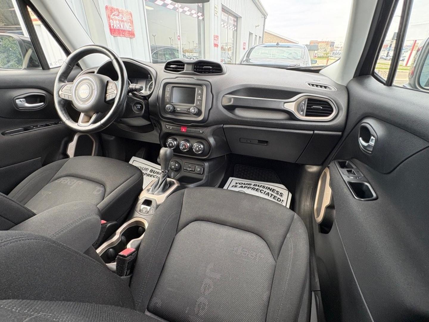 2017 BLACK JEEP RENEGADE LATITUDE (ZACCJBBB1HP) with an 2.4L engine, Automatic transmission, located at 501 E. Columbia St., Springfield, OH, 45503, (800) 262-7122, 39.925262, -83.801796 - ***1-Owner***Latitude***4X4***Heated Seats***Heated Steering Wheel***Remote Start***New Wiper Blades***New Air Filter, Cabin Air Filter, Spark Plugs, and Sway Bar Links***New Tires***New Front and Rear Brake Pads and Rotors***Fresh Oil Change*** Jay North Auto has offered hand picked vehicles s- Photo#18