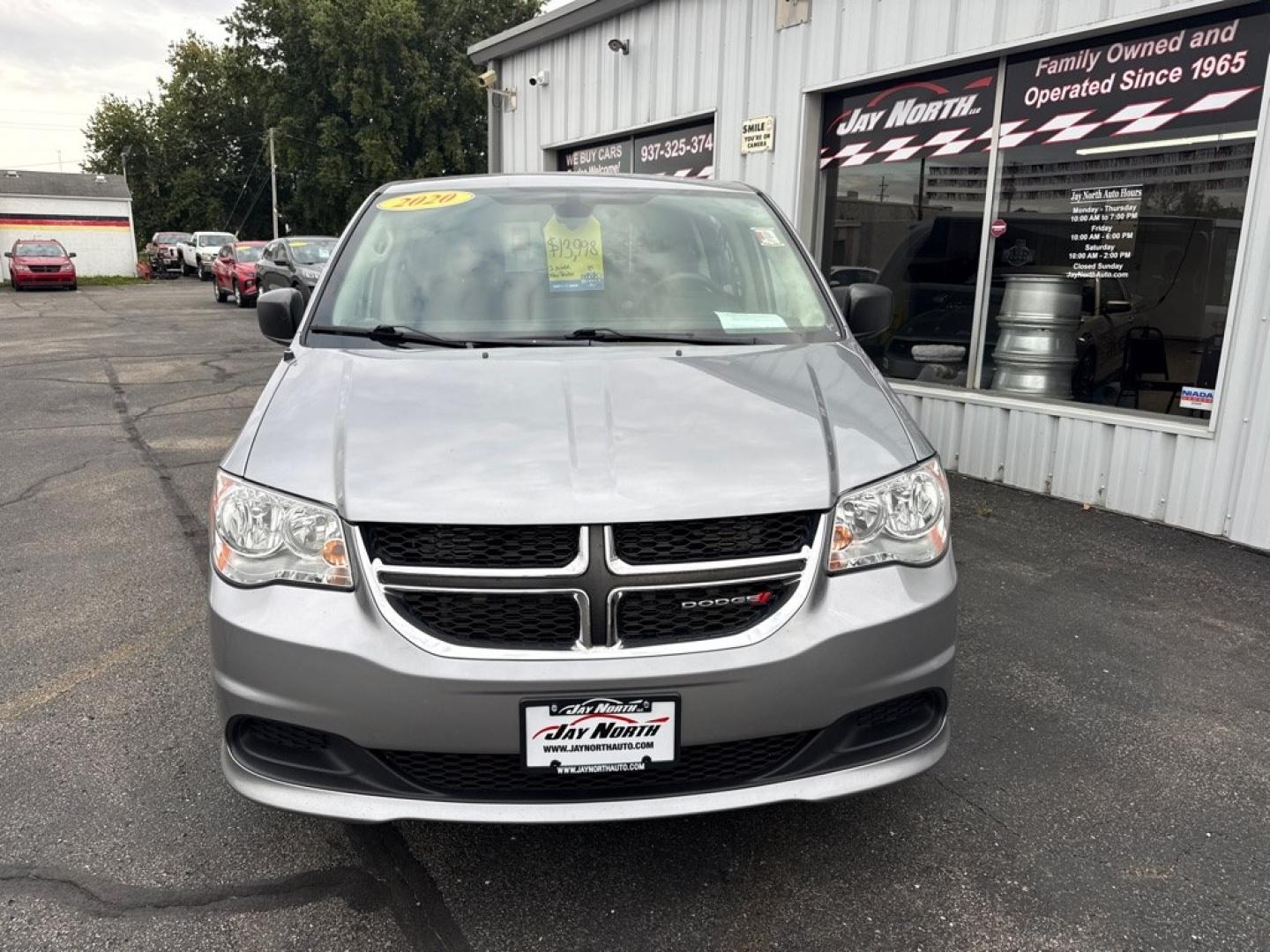 2020 GRAY DODGE GRAND CARAVAN SE (2C4RDGBG1LR) with an 3.6L engine, Automatic transmission, located at 501 E. Columbia St., Springfield, OH, 45503, (800) 262-7122, 39.925262, -83.801796 - **2020 Dodge Grand Caravan SE - 1 Owner, Clean CARFAX and New Brakes!** Check out this 2020 Dodge Grand Caravan SE! Powered by a strong **3.6L V6 engine**, this spacious minivan offers comfort, versatility, and plenty of room for the whole family! **Features and Highlights:** - 1 Owner a- Photo#1